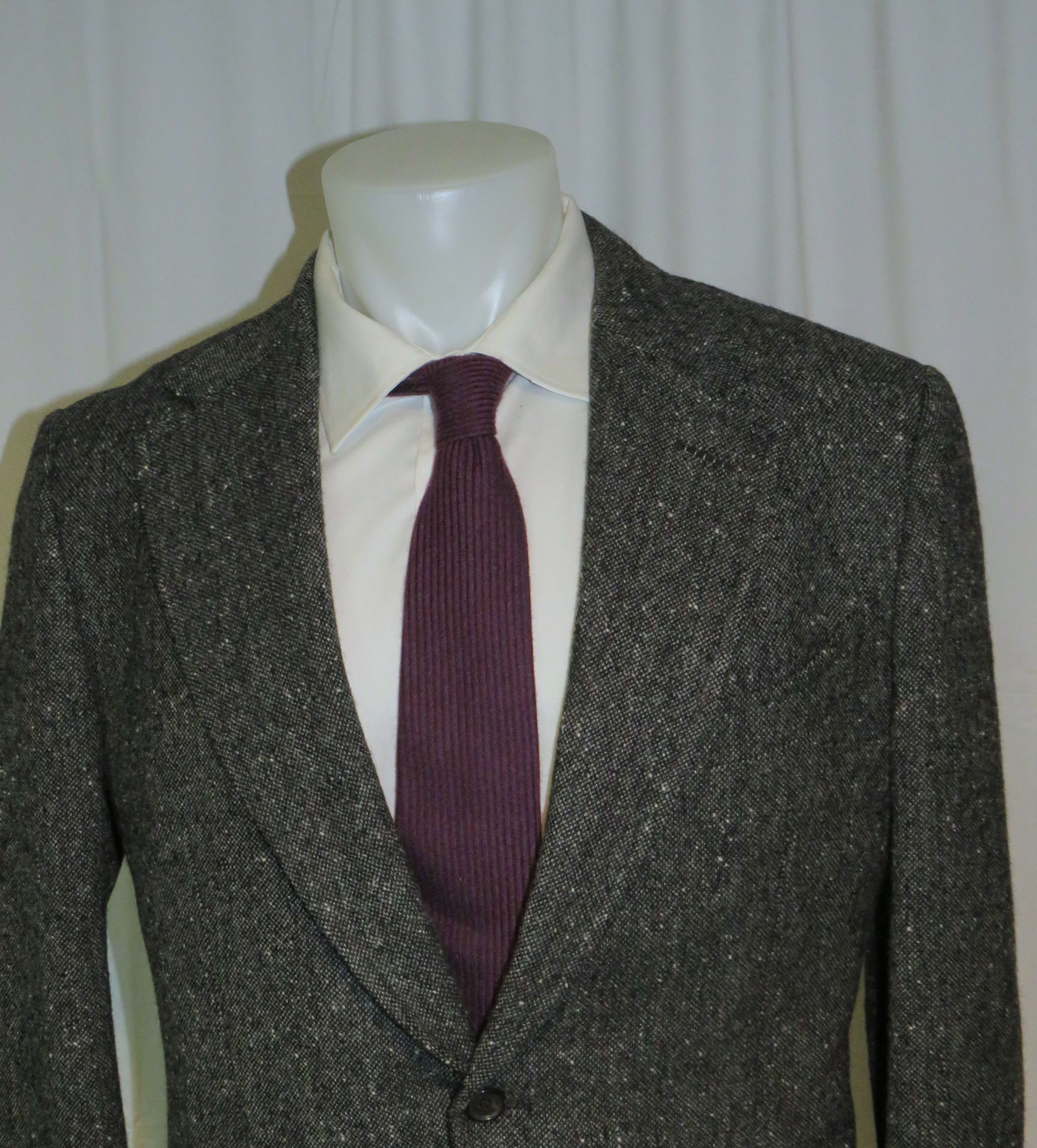 Tom Ford Current Gray Donegal Tweed Two Button Suit 44R Size 44R - 4 Thumbnail