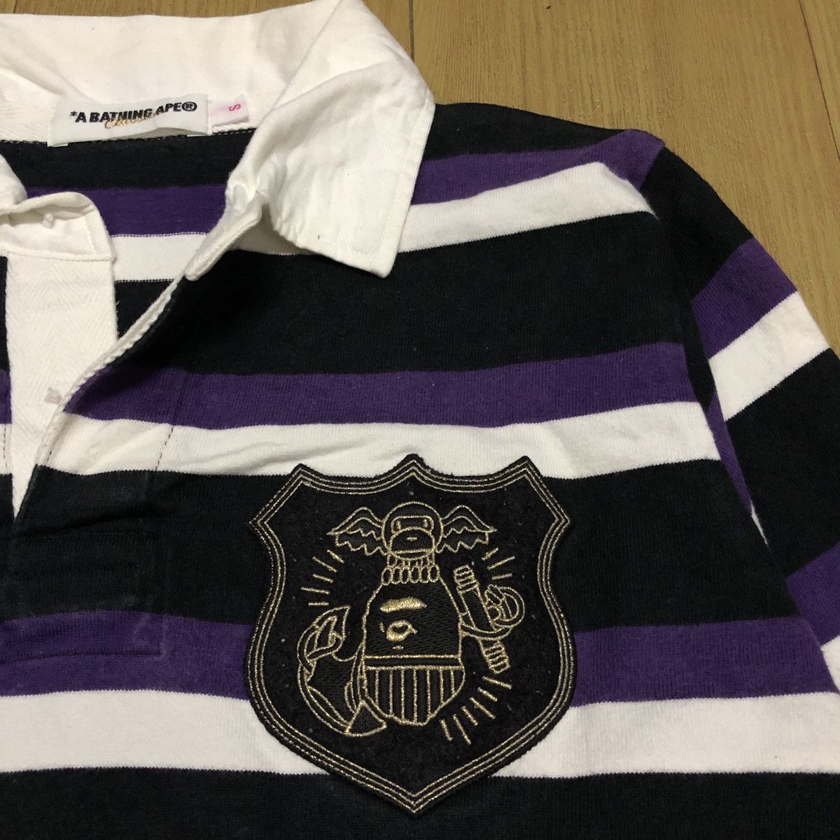 Bape Striped Rugby Shirt Size S / US 4 / IT 40 - 3 Thumbnail