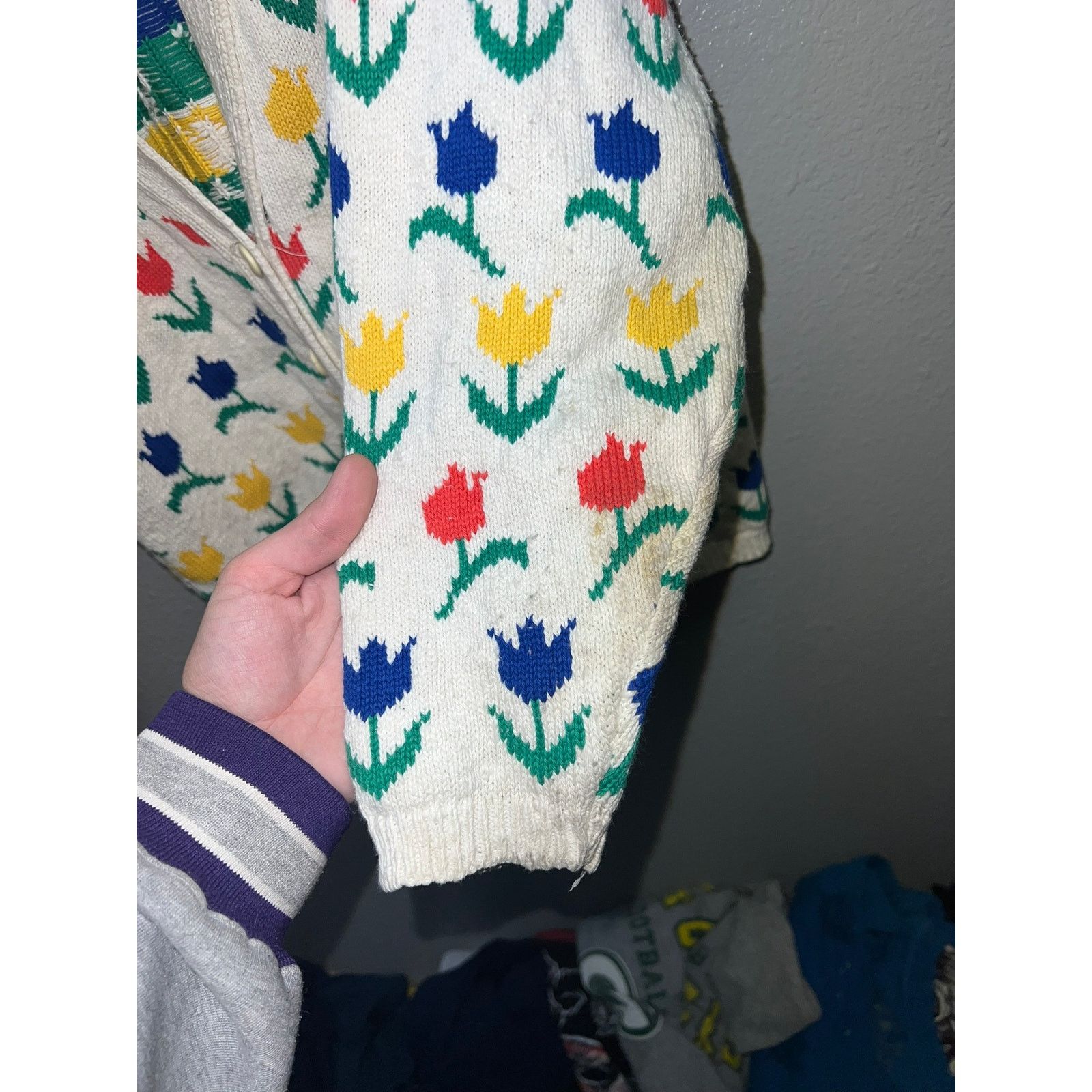 Vintage Womens Tulchan Vintage Sweater Roses Rose Flower VTG Medium Size M / US 6-8 / IT 42-44 - 6 Thumbnail