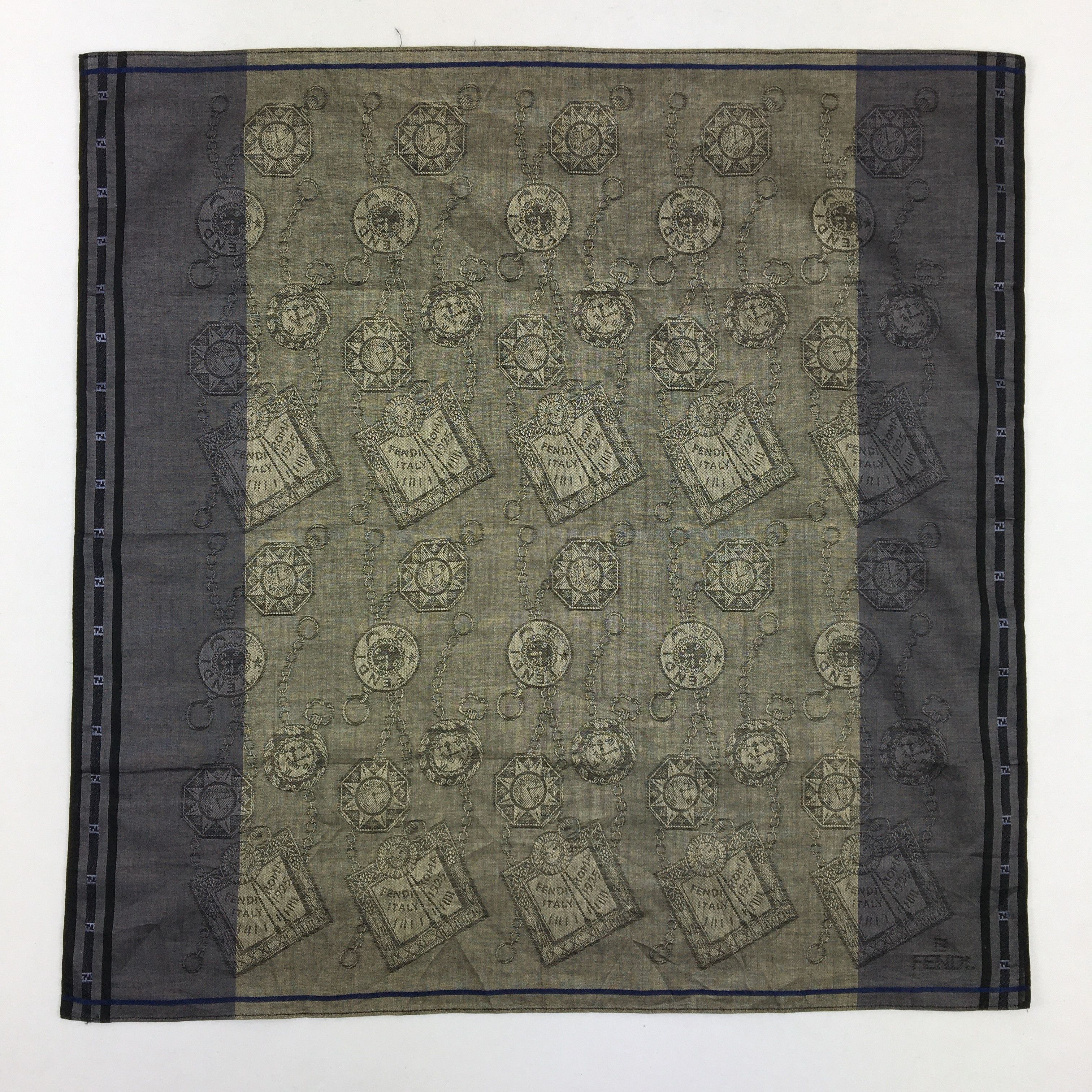 Japanese Brand Fendi Handkerchief Neckerchief Bandana Size ONE SIZE - 2 Thumbnail