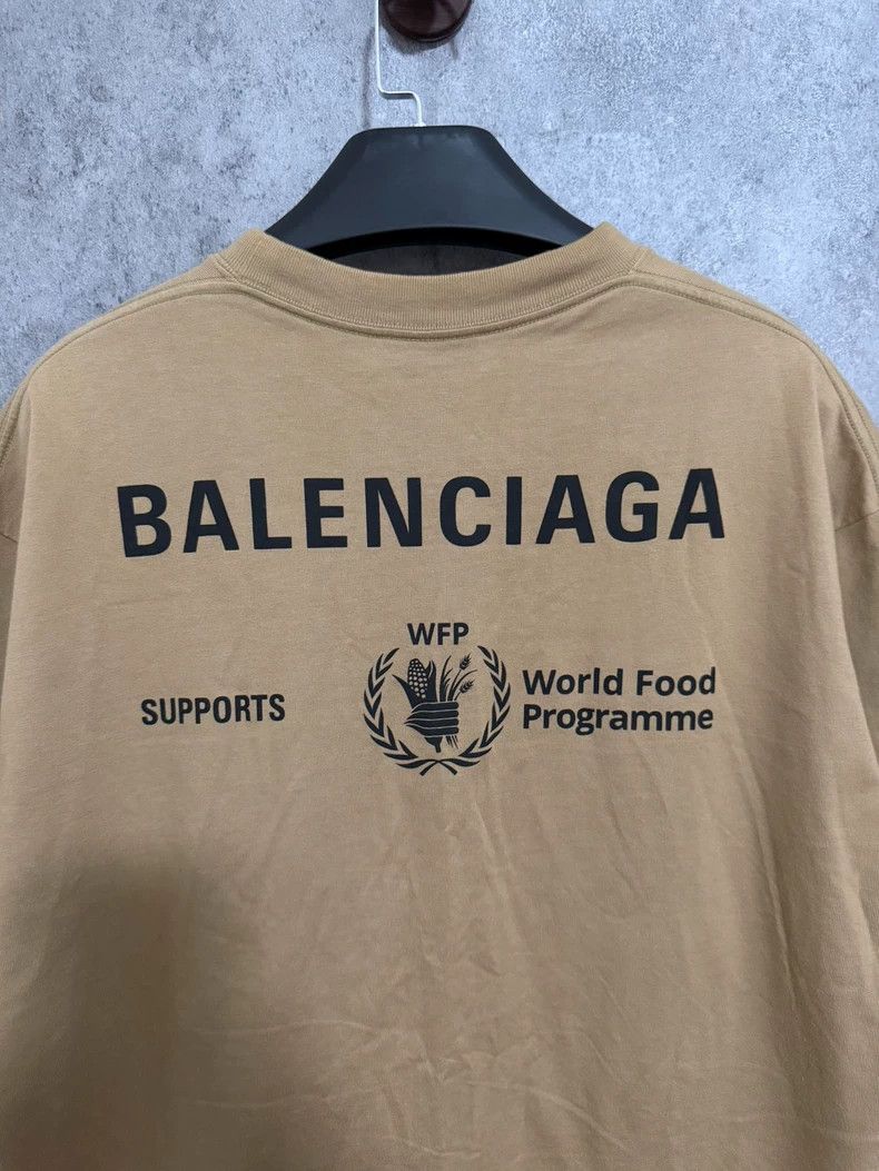 Balenciaga Balenciaga Khaki wheat ear letter short sleeve T-shirt Size US S / EU 44-46 / 1 - 6 Thumbnail