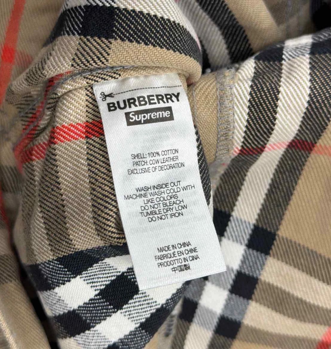 Burberry × Supreme Supreme Burberry Denim Tracker Jacket "Beige" Size US S / EU 44-46 / 1 - 9 Thumbnail