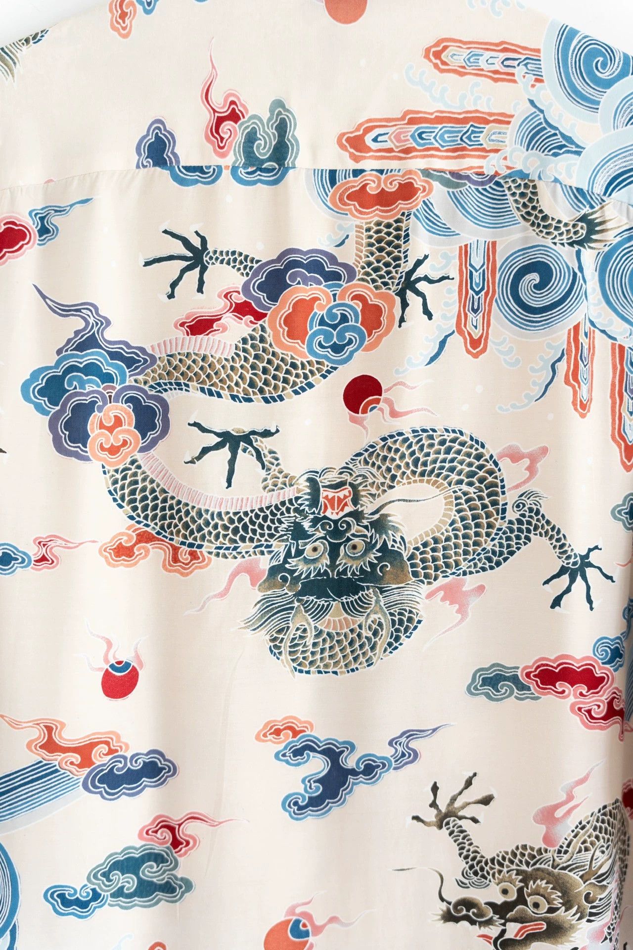 Yohji Yamamoto Yohji Yamamoto 00s Y's Dragon Rayon Cuban Shirt Size US L / EU 52-54 / 3 - 5 Thumbnail