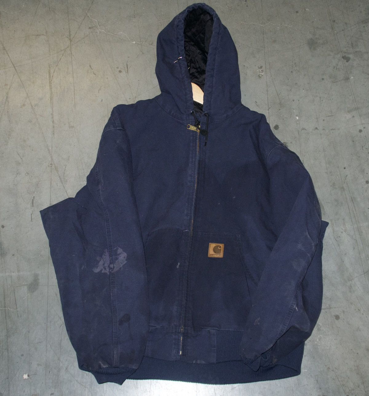 image of Vintage Carhartt Jacket in Blue, Men's (Size 2XL)