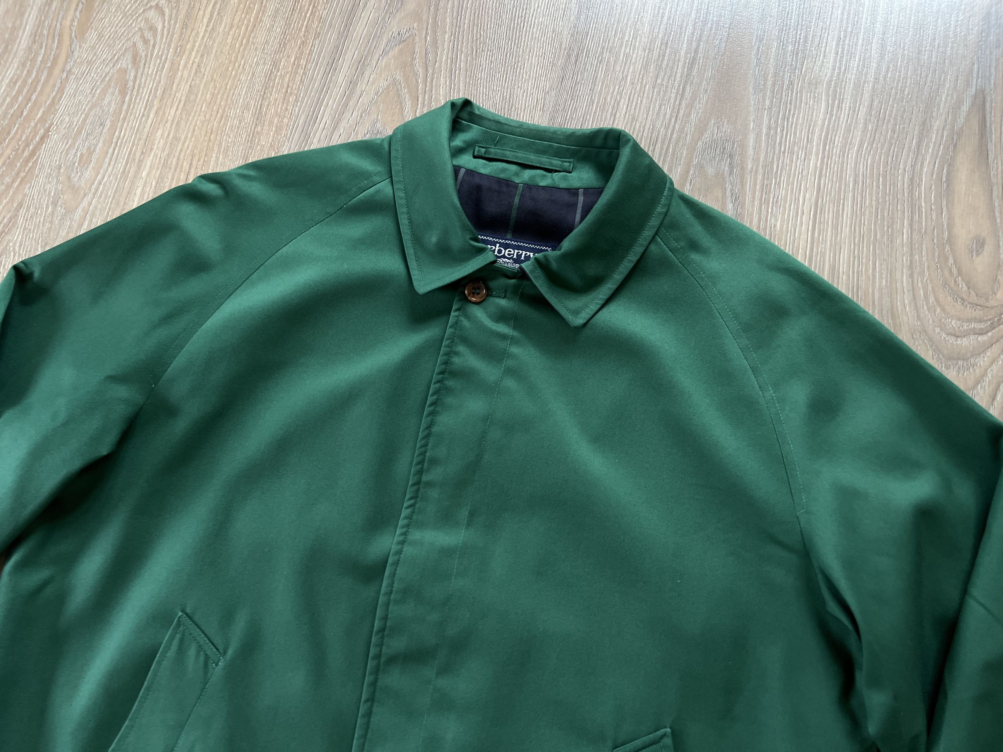 Burberry Vintage Rare Burberrys Green Bomber Jacket Size US S / EU 44-46 / 1 - 4 Thumbnail
