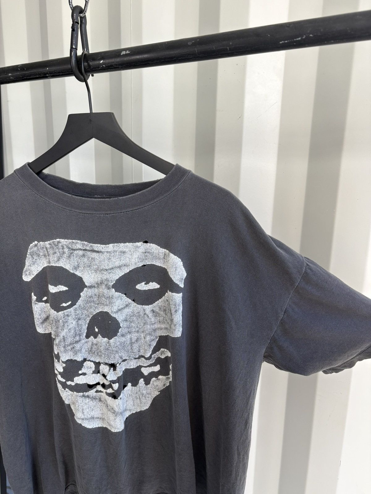 Band Tees Vintage Misfits Shirt Faded Distressed GRUNGE Band Size US XL / EU 56 / 4 - 2 Thumbnail