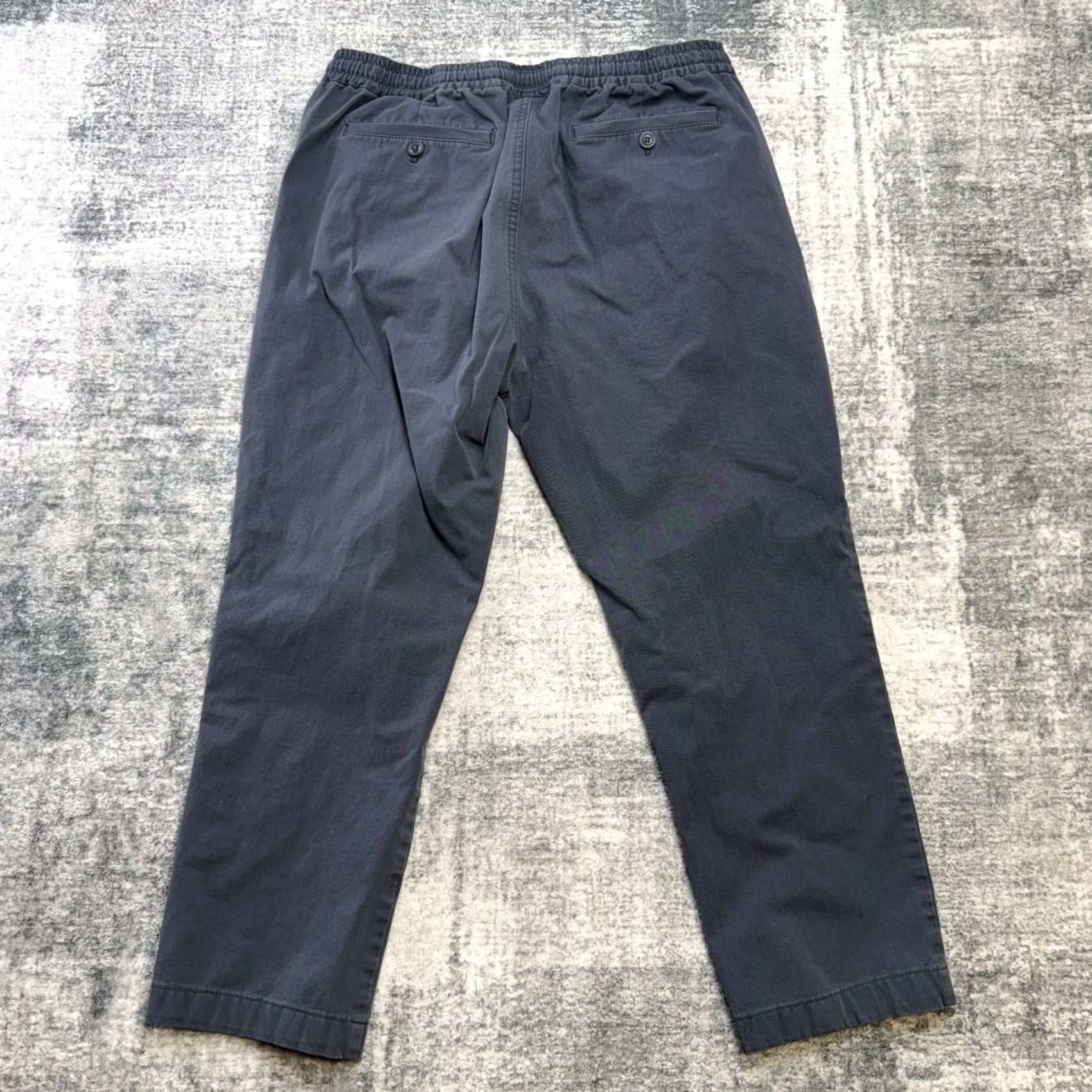 J.Crew J.CREW Dock Pants Slim Regular 30x24 Blue Corduroy Elastic Waist Drawstring Chest Pocket Men Pants Size US 31 - 7 Thumbnail