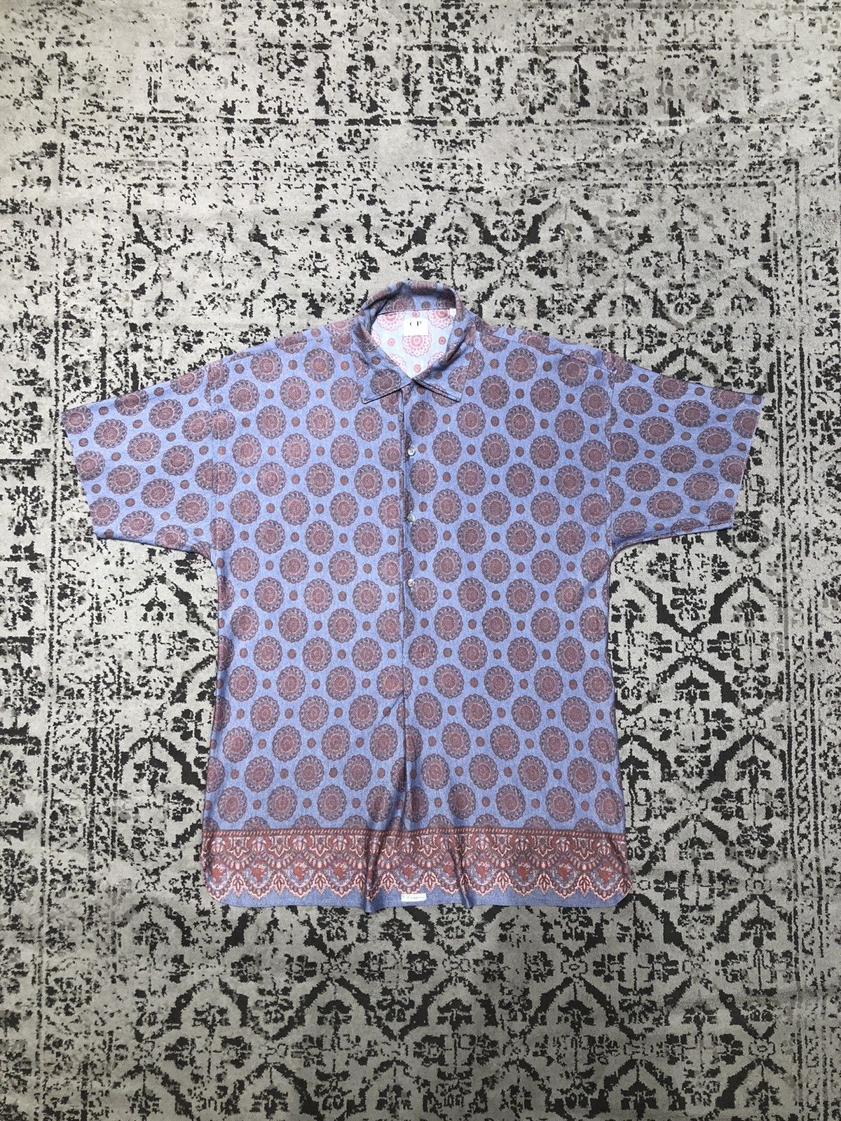 C.P. Company SS 1996 CP Company Paisley Polo Shirt Size US M / EU 48-50 / 2 - 1 Thumbnail