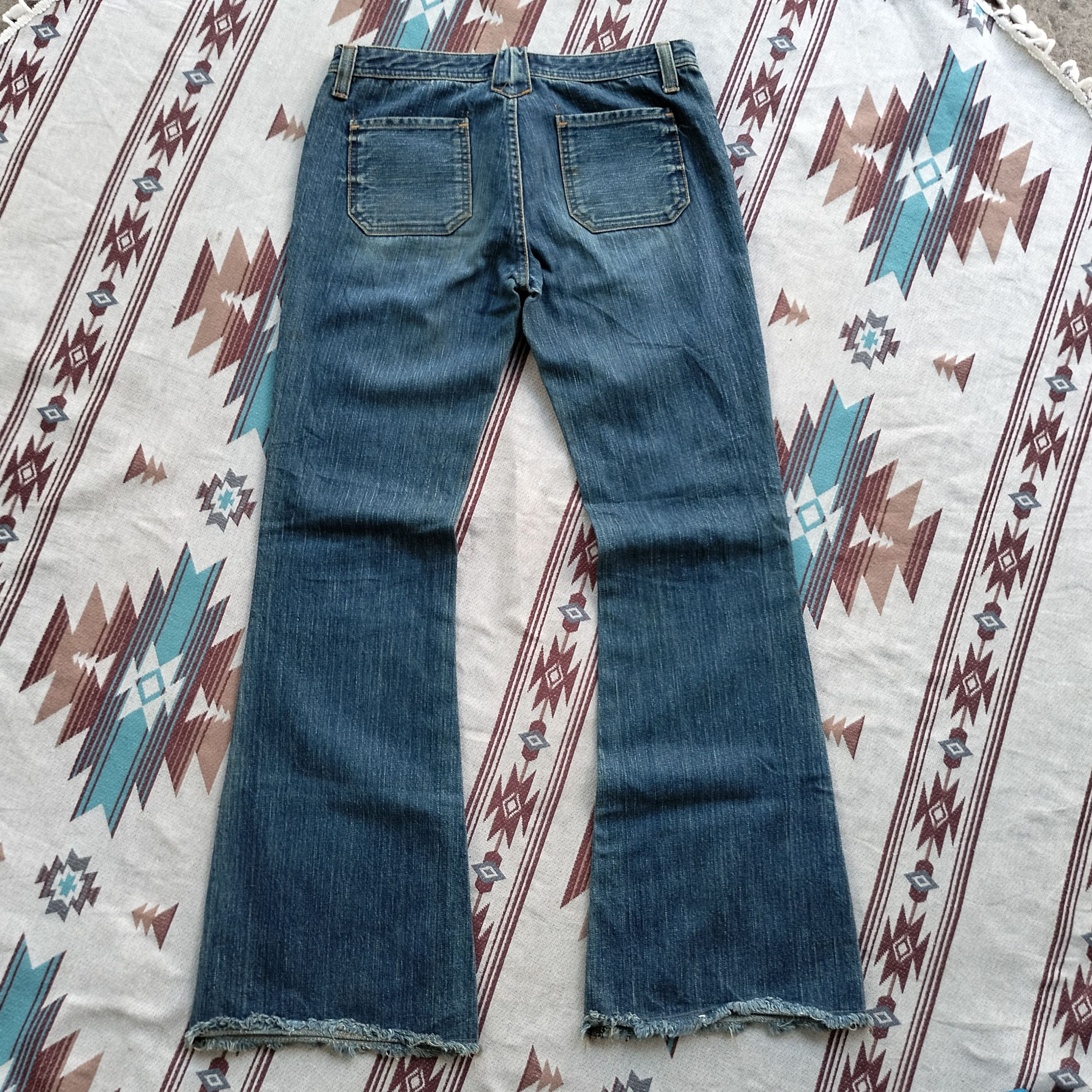 Beauty Beast Brappers skull paisley patchwork flare denim Size US 30 / EU 46 - 3 Thumbnail
