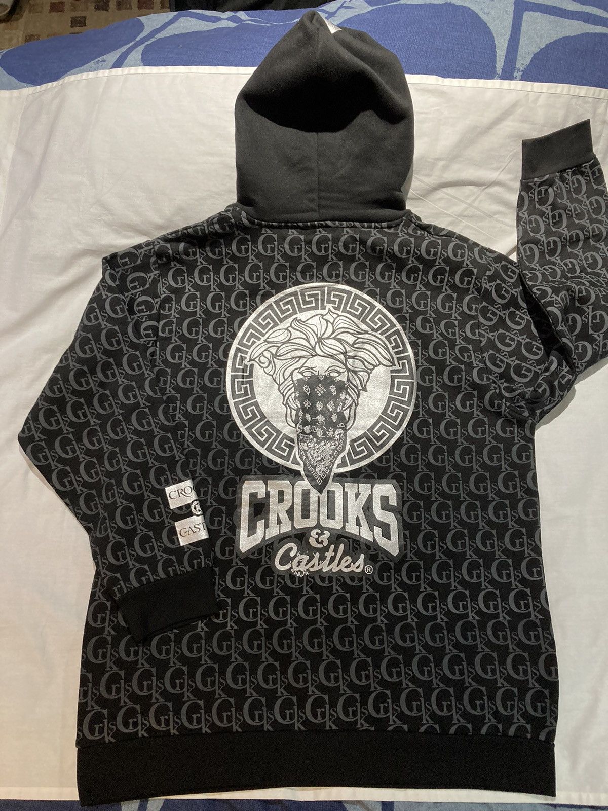 image of Crooks Castles Crooks & Castles Hoodie, Size 3Xlt, Nwt! in Black, Men's