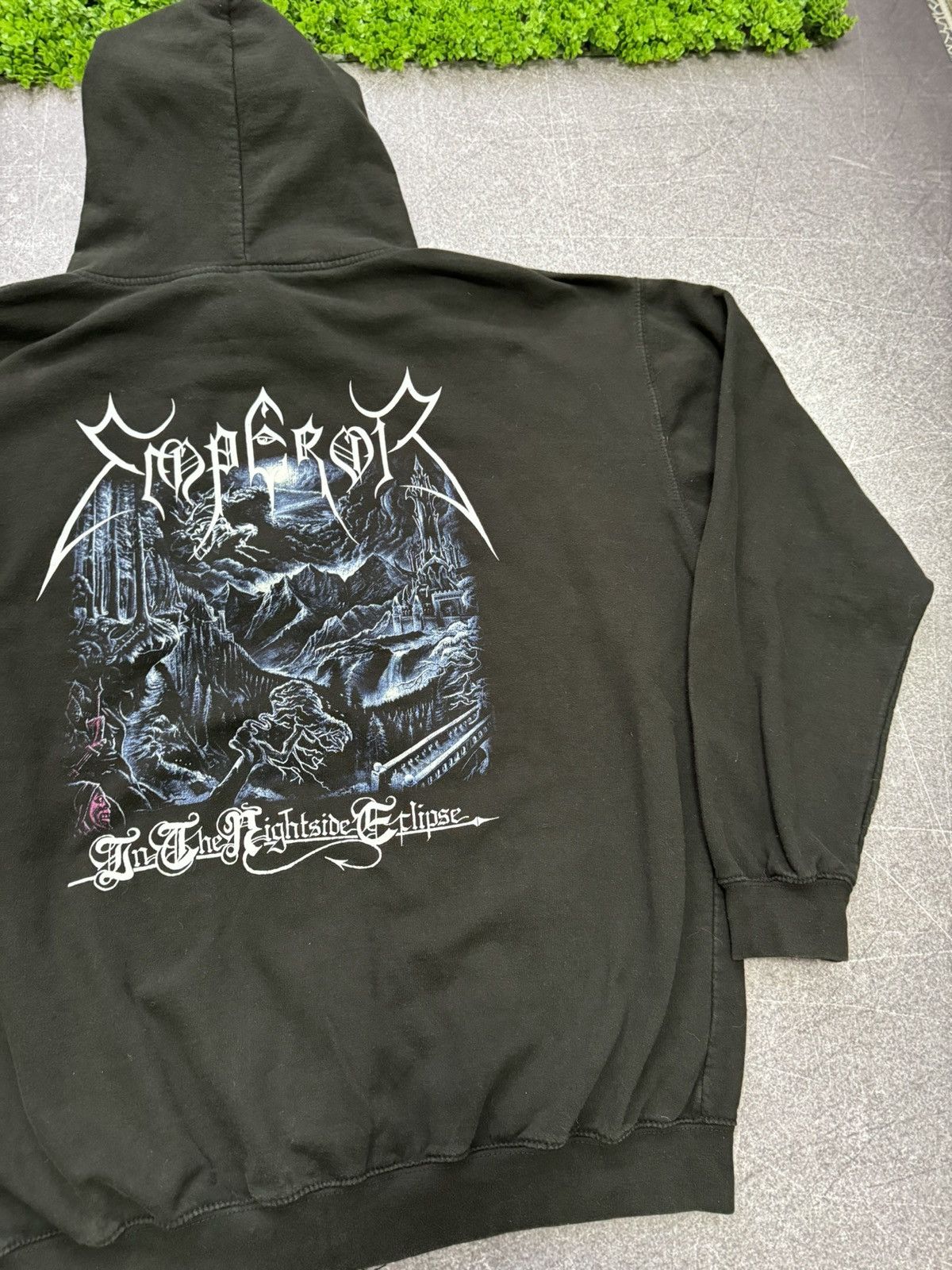 Band Tees × Vintage Vintage Emperor Hoodie zip hoodie In the Nightside Eclipse Size US XXL / EU 58 / 5 - 21 Thumbnail