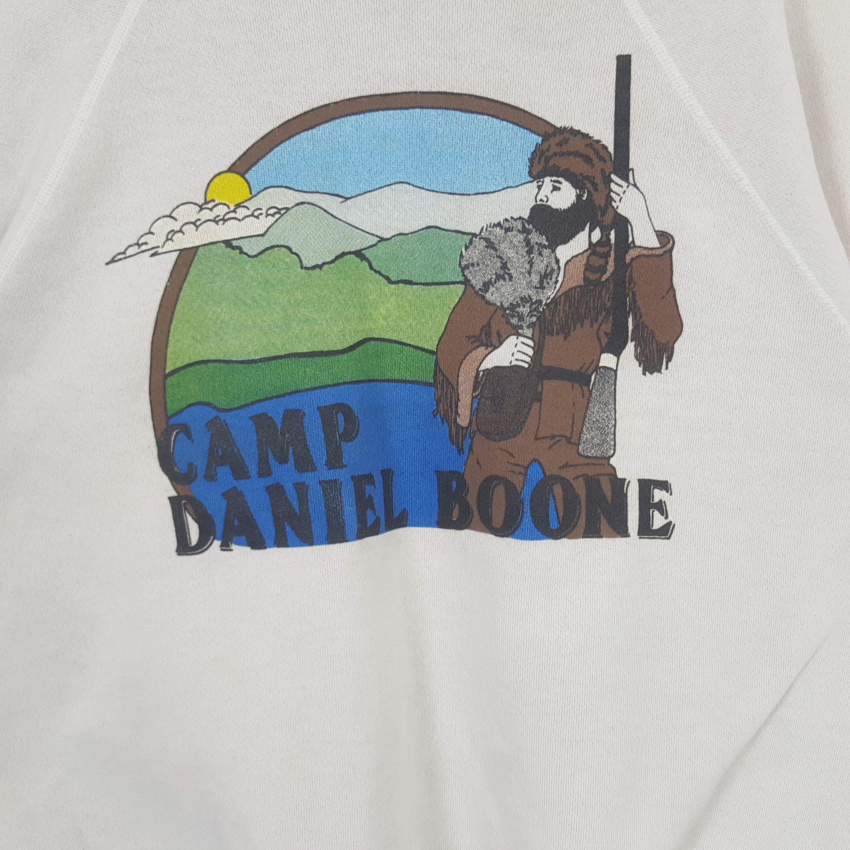 Hanes × Vintage Vintage Camp Daniel Boone Sport Style Sweatshirt C286N13 Size US L / EU 52-54 / 3 - 2 Thumbnail