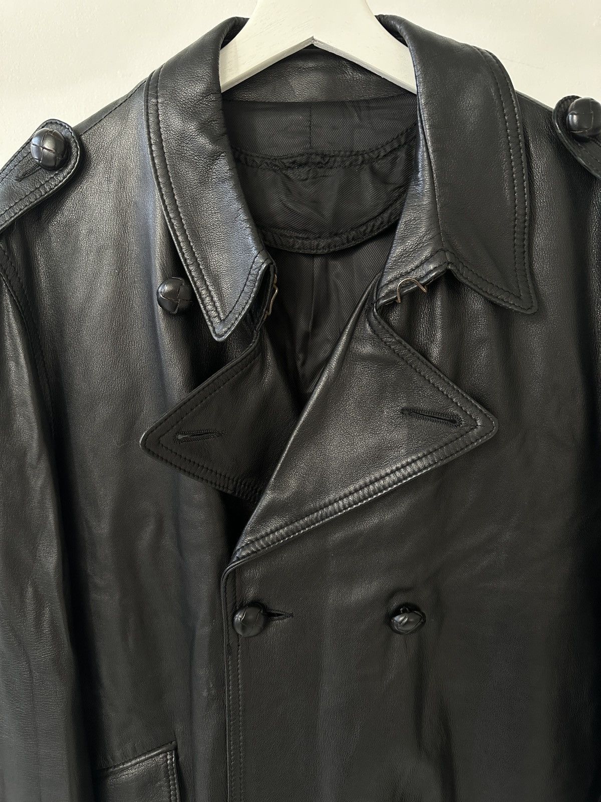 Maison Margiela Rare Maison Martin Margiela Archival 2005 FW Leather Trench, Size US M / EU 48-50 / 2 - 3 Thumbnail