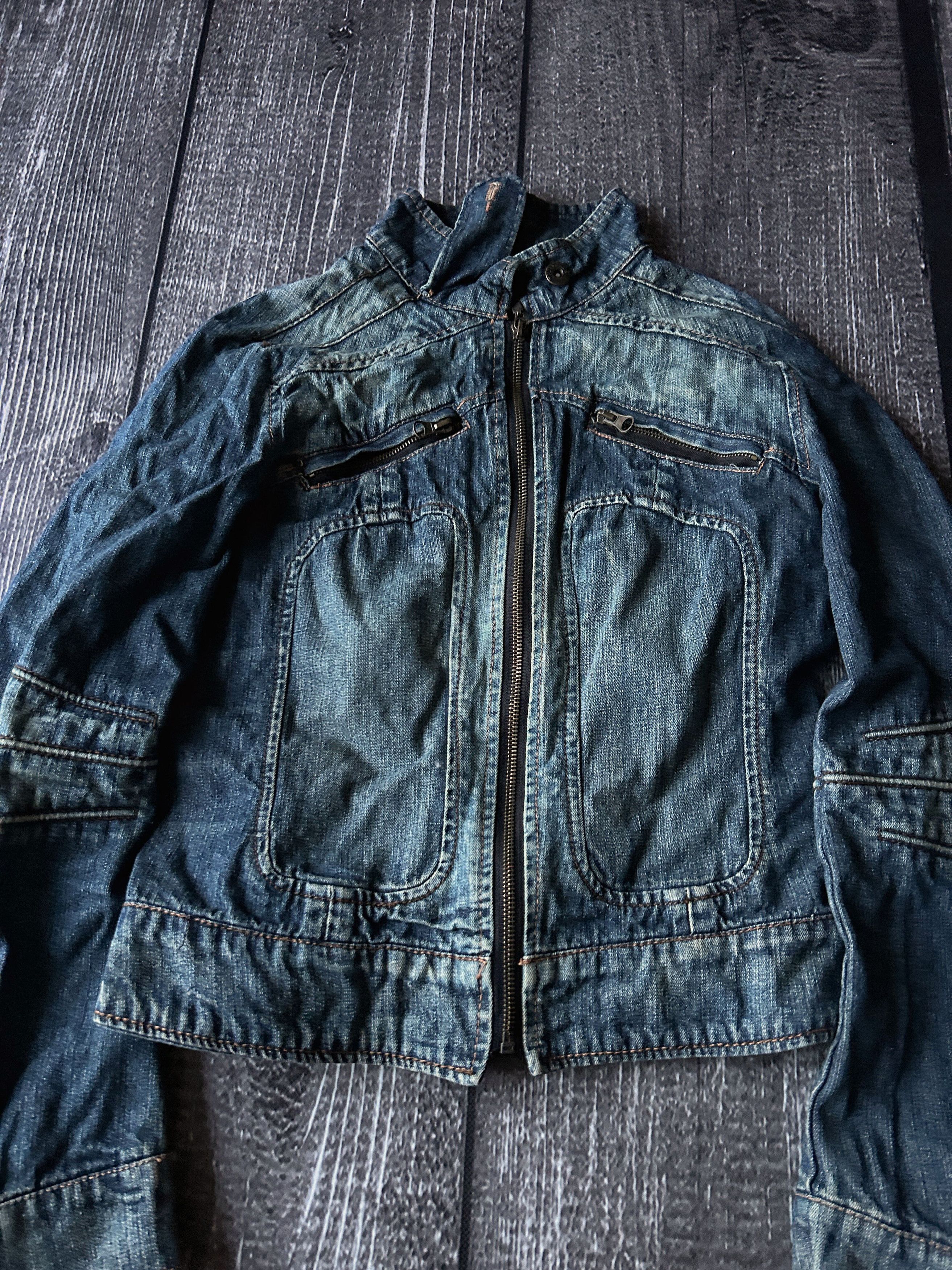 Other VTG Avant Garde Rick Owens Style Washed Jeans Jacket 90s Size US S / EU 44-46 / 1 - 3 Thumbnail