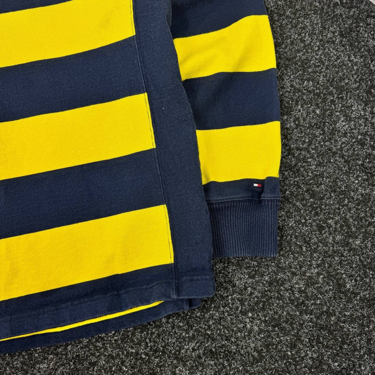 Tommy Hilfiger Rugby stripped vintage Tommy Hilfiger jersey size L Size US L / EU 52-54 / 3 - 3 Thumbnail