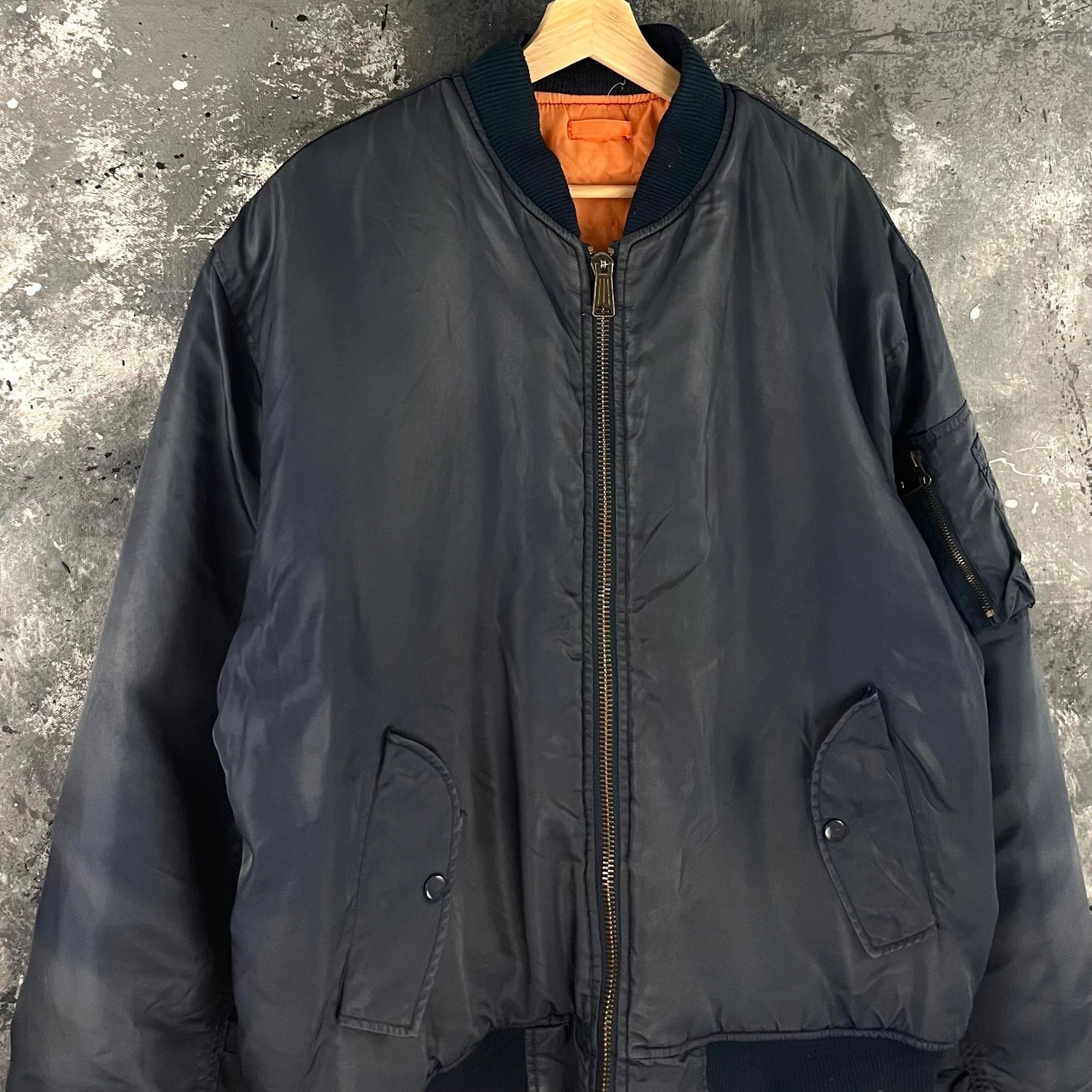 Vintage Vintage 80’s Reversible Military bomber Size US L / EU 52-54 / 3 - 3 Thumbnail