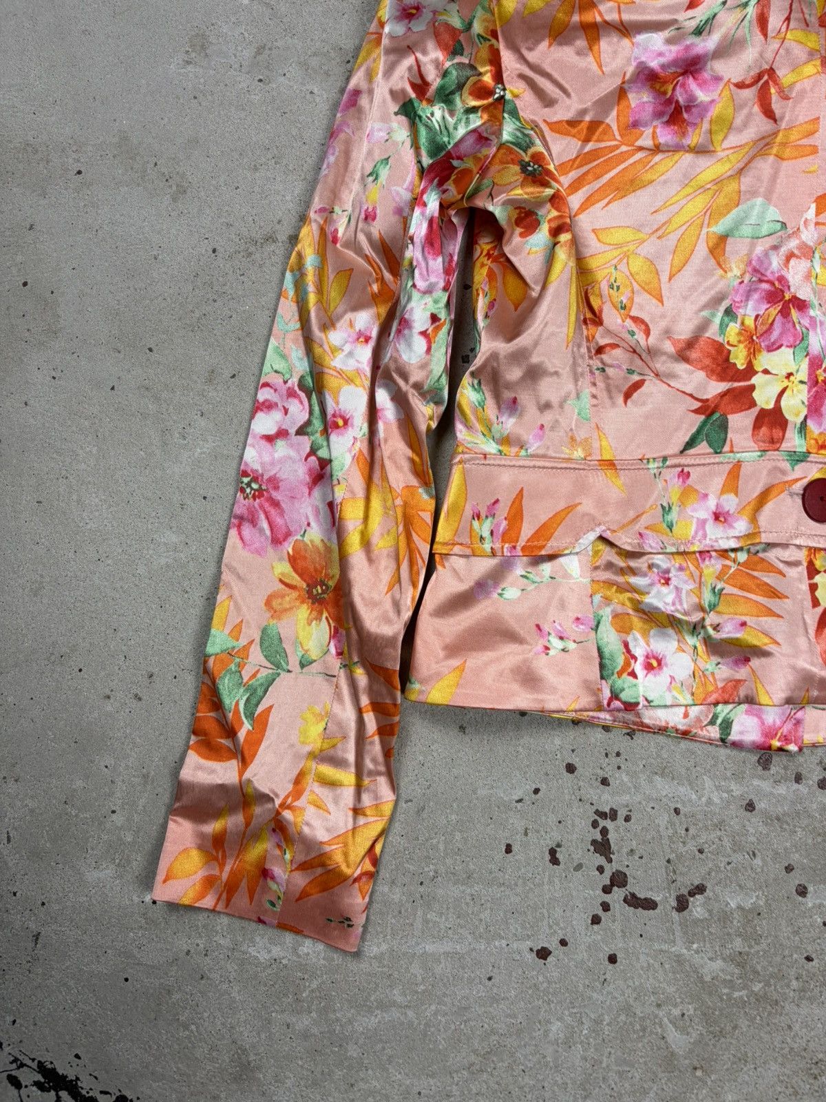 Dolce & Gabbana 2000s Dolce & Gabbana Viscose Floral Print Blazer Jacket Size L / US 10 / IT 46 - 13 Thumbnail