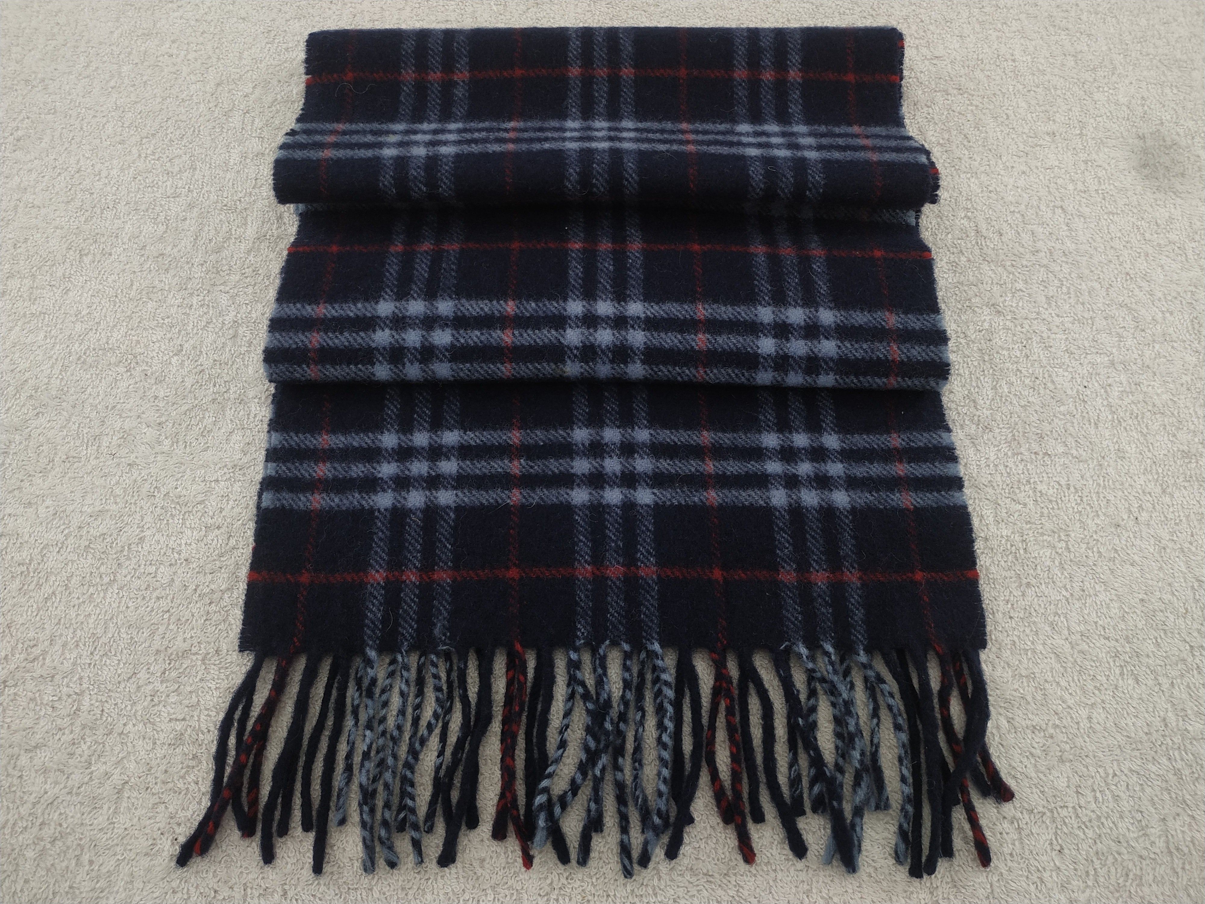 Burberry × Vintage Burberry Scarf / Muffler / Neckwear - WW484 Size ONE SIZE - 5 Thumbnail