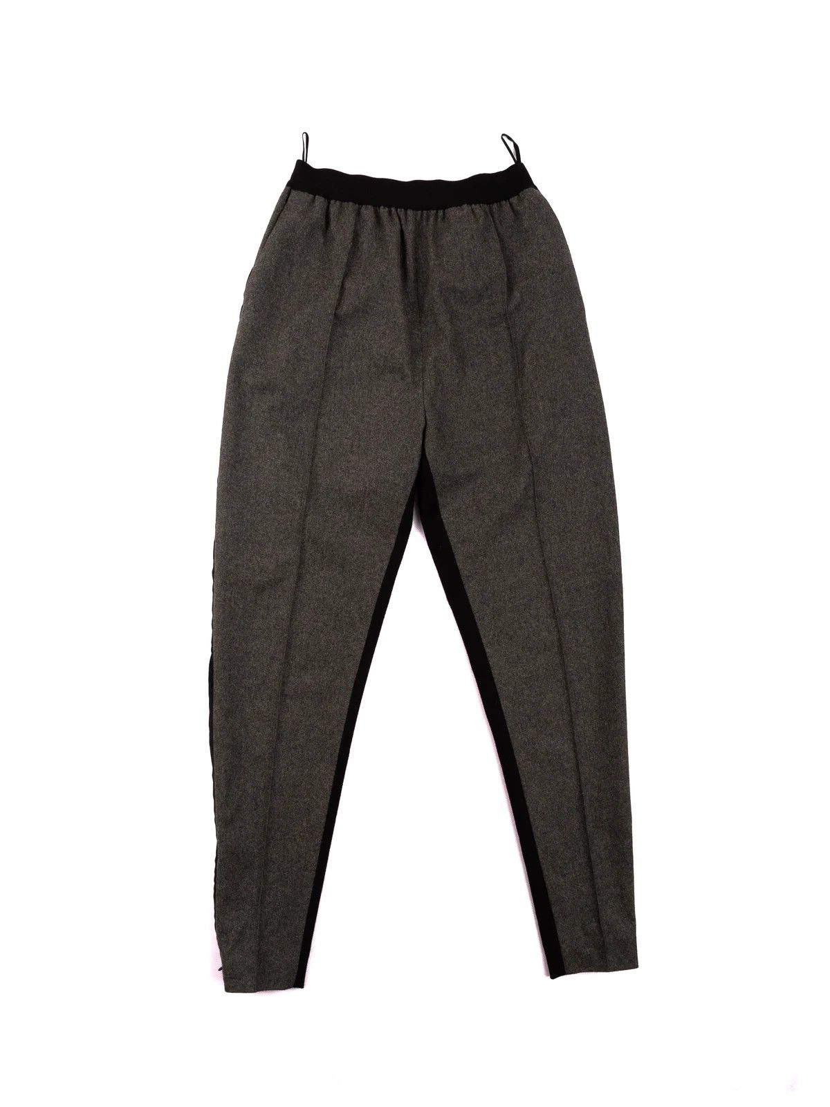 Celine Women's Céline Wool Two-Tone Tapered Trousers Pants Size 37" - 1 Thumbnail