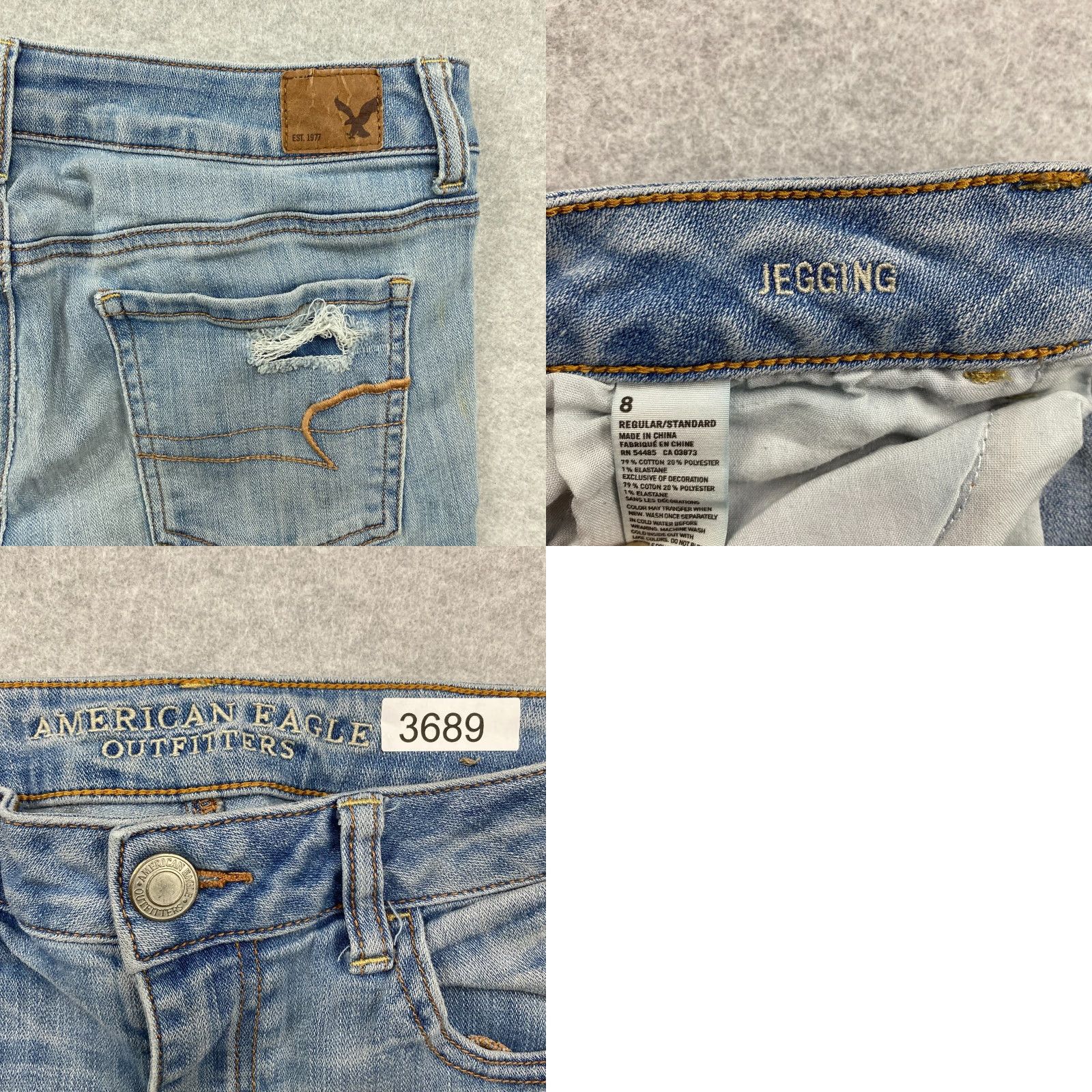 American Eagle Outfitters VINTAGE: No — [Original title must be rearranged using only words from original title]. Size 30" / US 8 / IT 44 - 9 Thumbnail