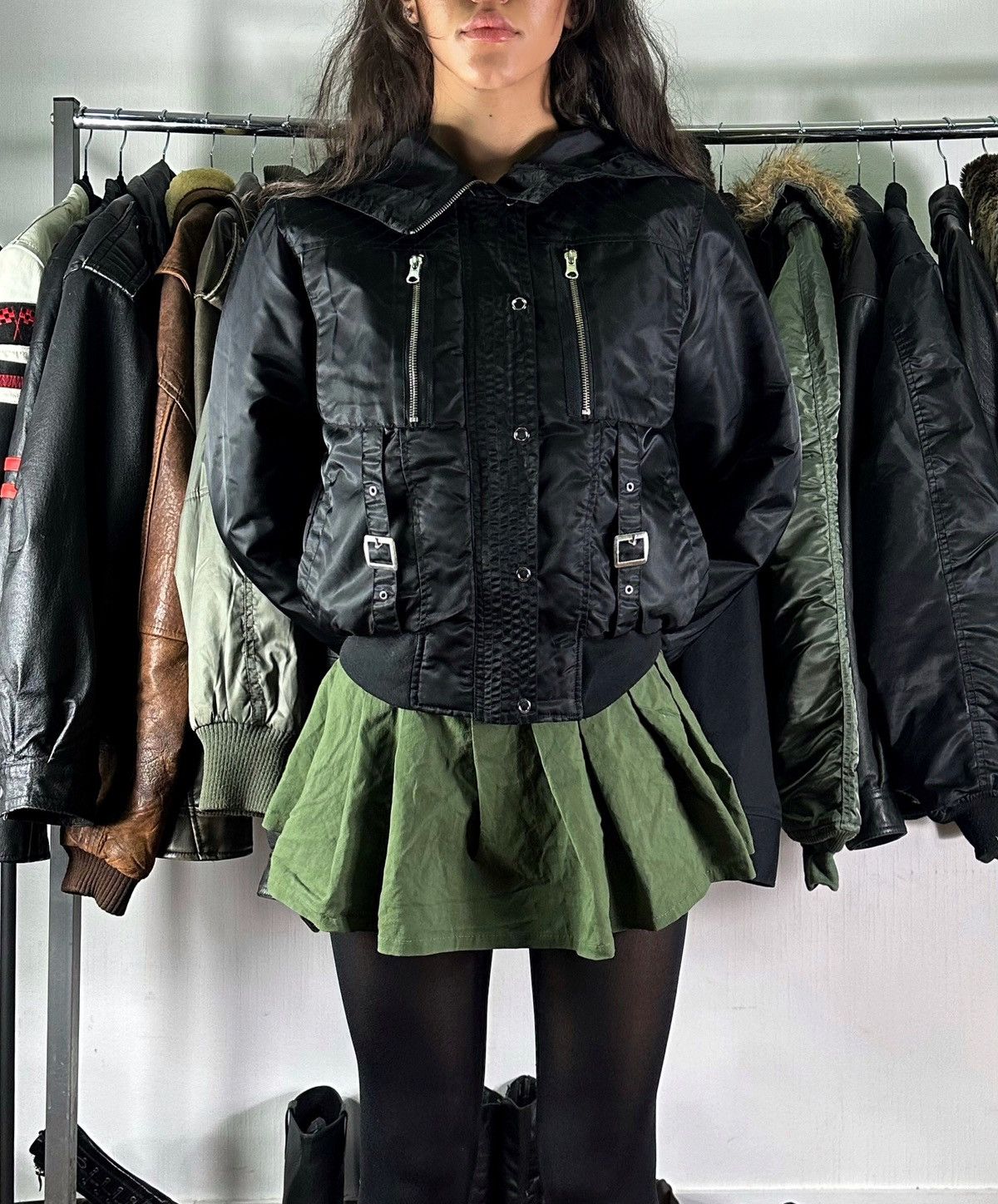 Vintage Avant-garde Bomber jacket Size S / US 4 / IT 40 - 5 Thumbnail