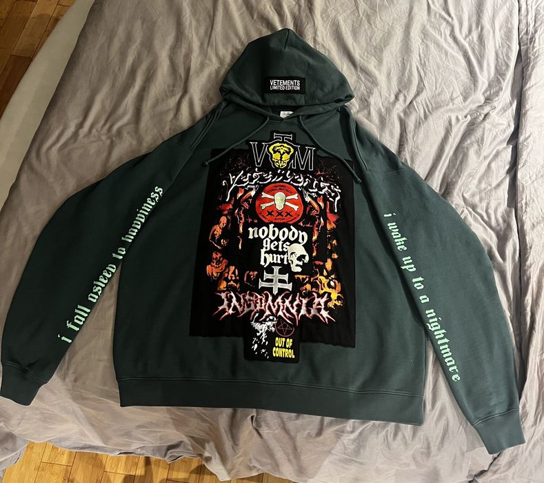 Vetements Vetements METAL PATCH LOGO Hoodie Grailed