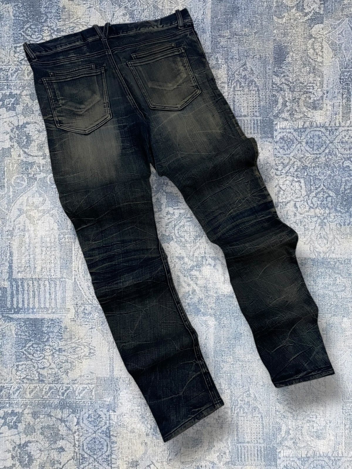 Japanese Brand Vintage 1990s Japan Designer Semantic Iconic Mudwash Denim Size US 34 / EU 50 - 10 Thumbnail