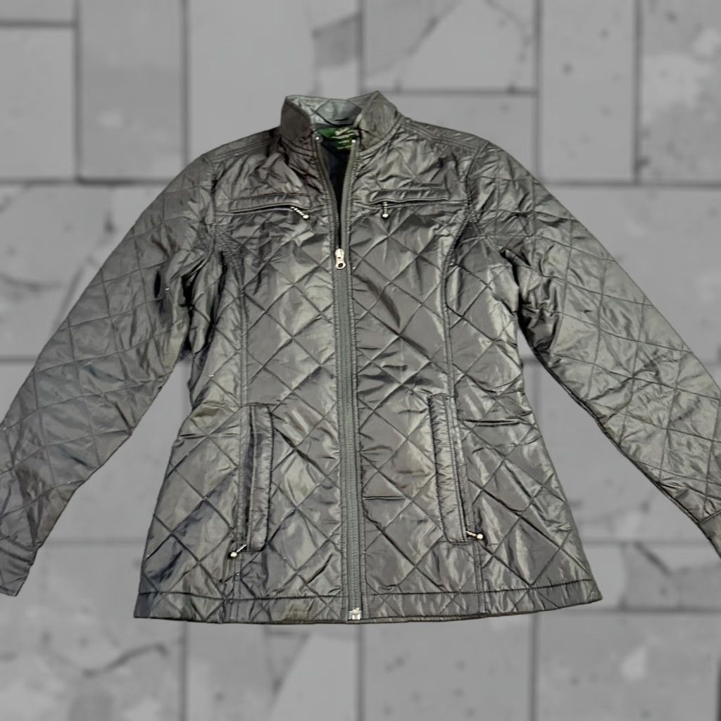Vintage Woolrich Jacket Womens S Black Quilted Full Zip Size S / US 4 / IT 40 - 1 Thumbnail