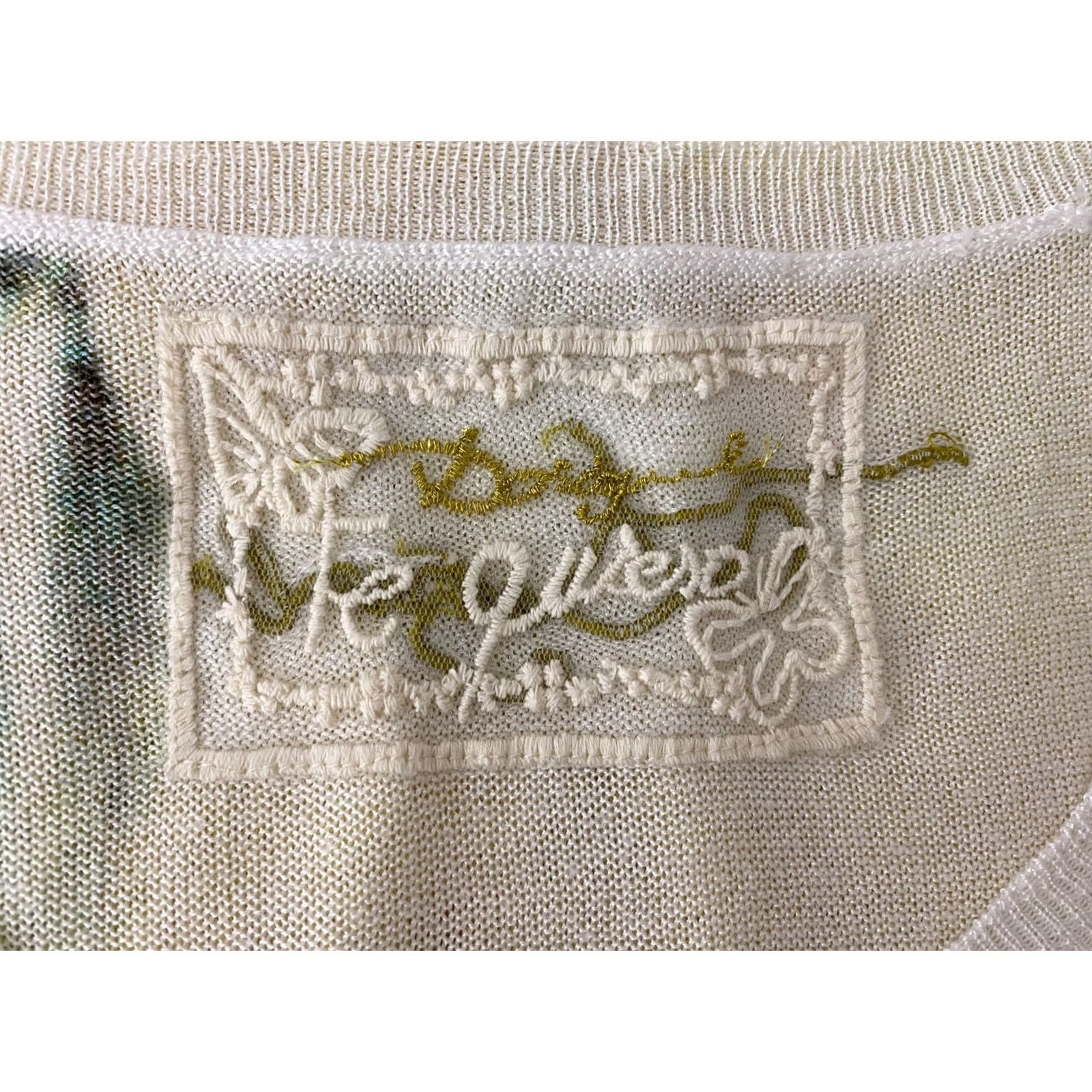 Desigual Desigual Shirt Womens Long Sleeve Crew Neck S Yellow Boho 31J2148 Size S / US 4 / IT 40 - 5 Thumbnail