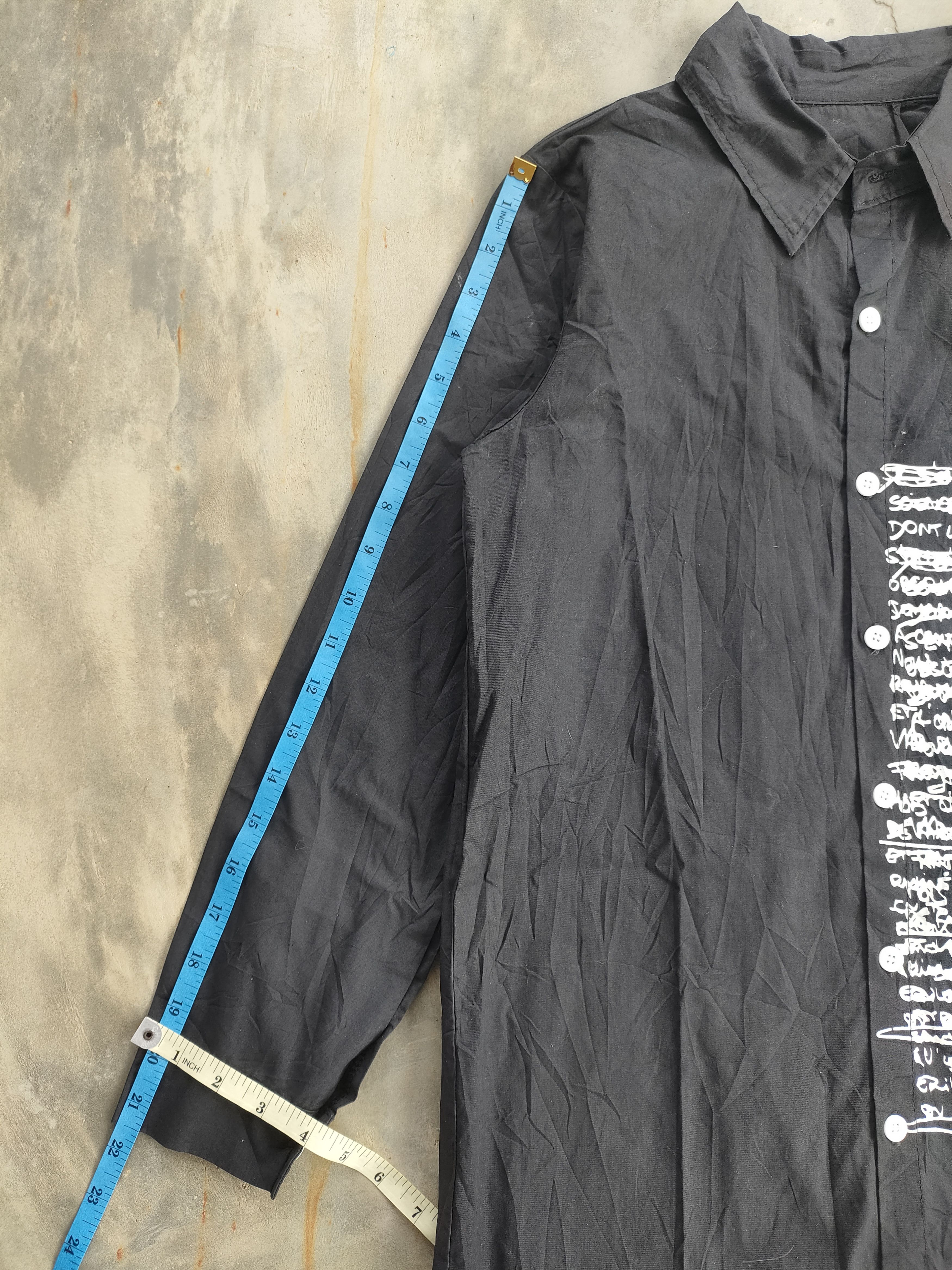 Japanese Brand Japanese Poem Black Shirt Chou Chou Size US M / EU 48-50 / 2 - 7 Thumbnail