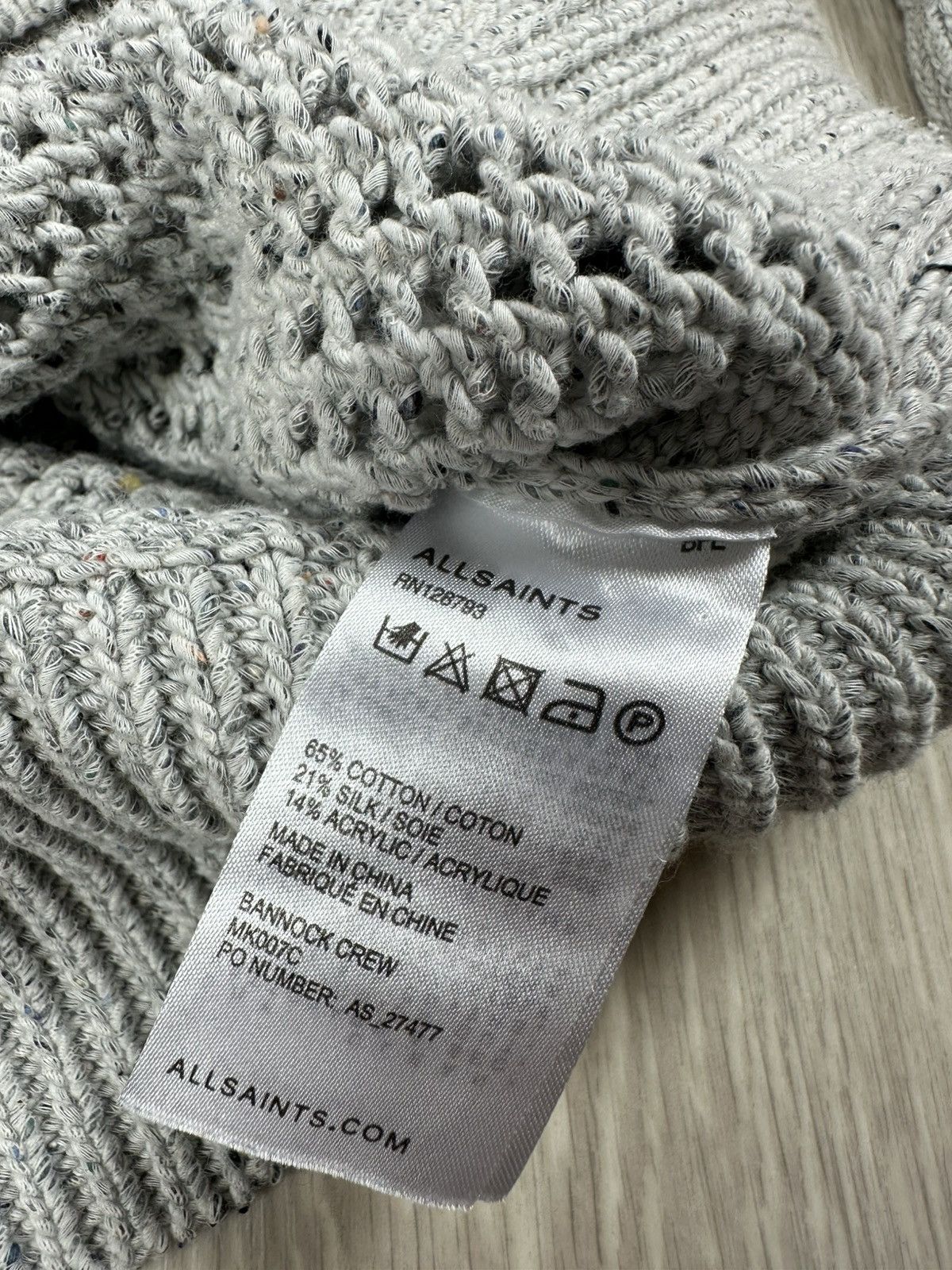 Allsaints Allsaints Sweater Knit Gray Size S Size US S / EU 44-46 / 1 - 7 Thumbnail