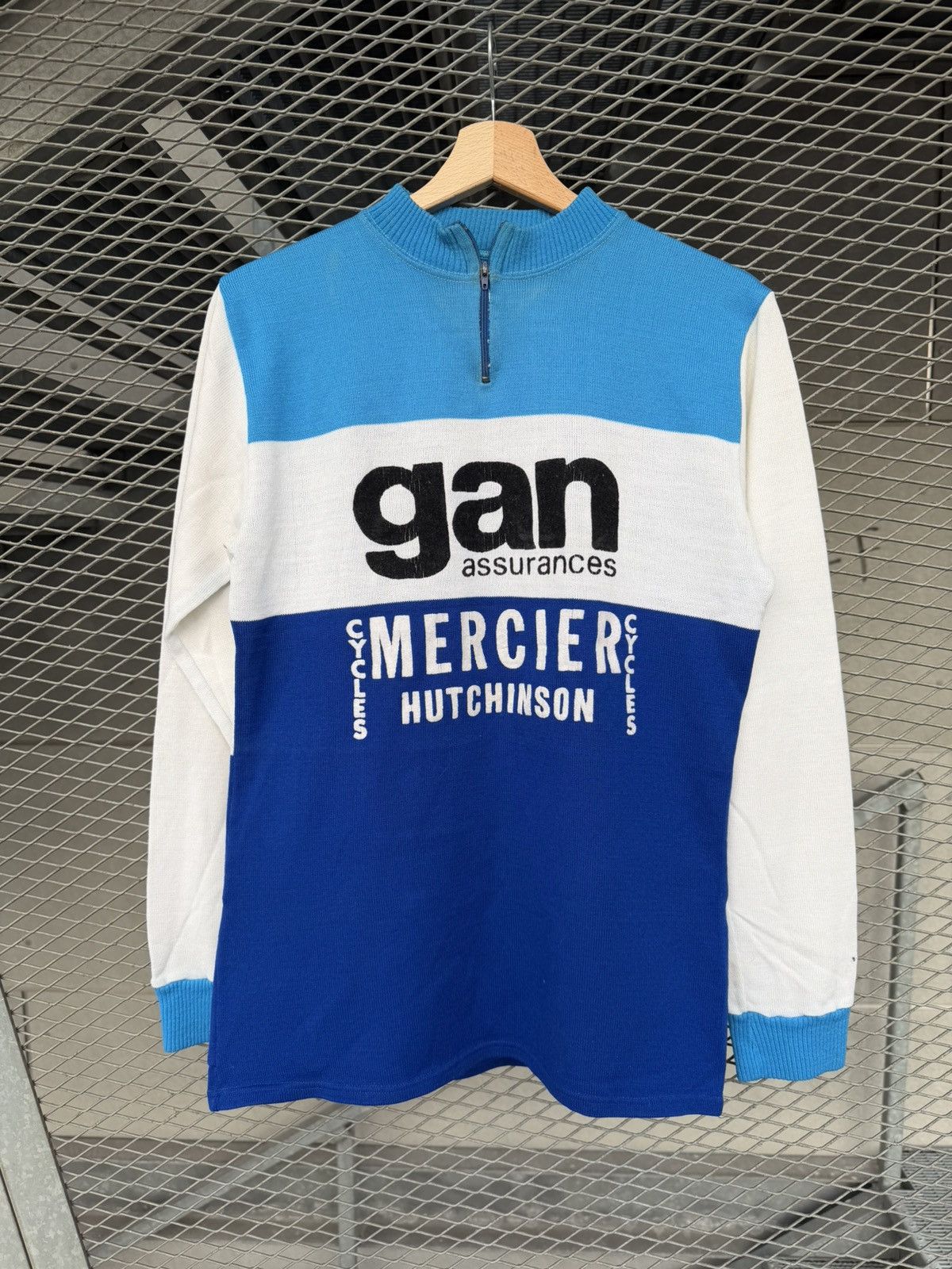 Vintage Vintage Team Gen Mercier Hutchinson Wool Cycle Jersey Size US M / EU 48-50 / 2 - 1 Thumbnail