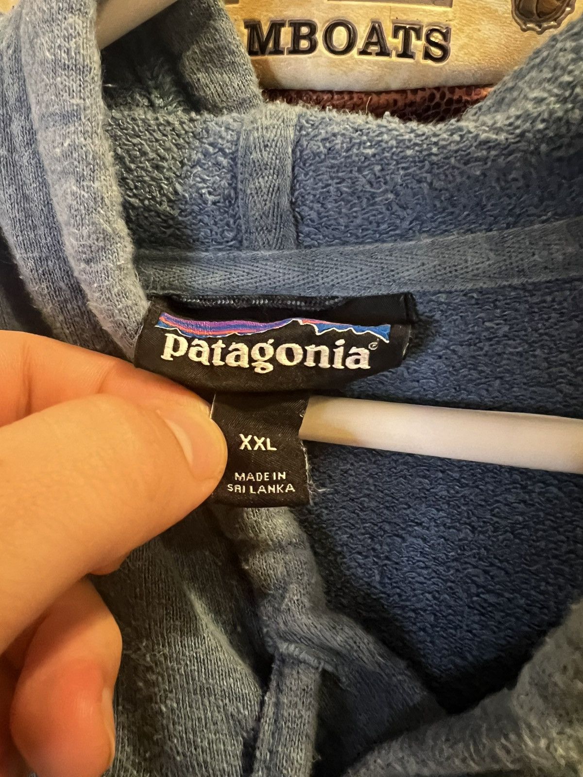 Patagonia × Vintage Vintage Patagonia Blue Hoodie Size US XXL / EU 58 / 5 - 7 Thumbnail