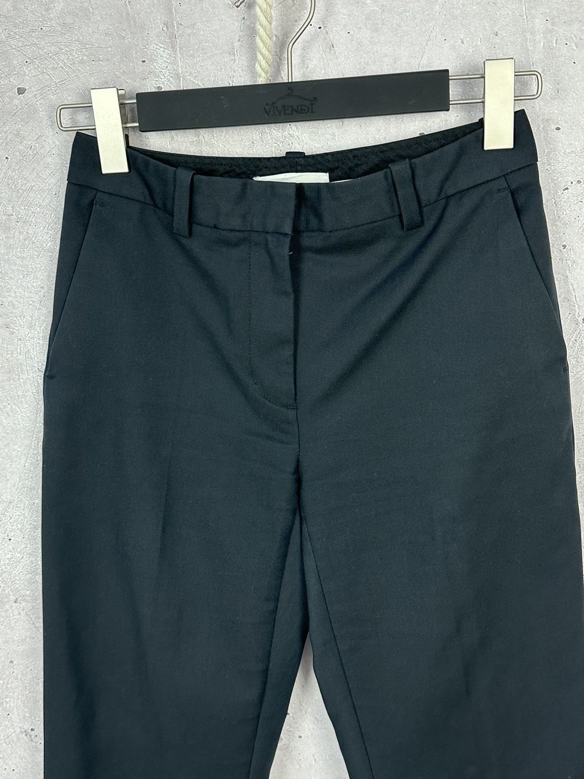 3.1 Phillip Lim 3.1 Phillip Lim Black Cotton Basic Cropped Women’s Pants Size 28" / US 6 / IT 42 - 2 Thumbnail