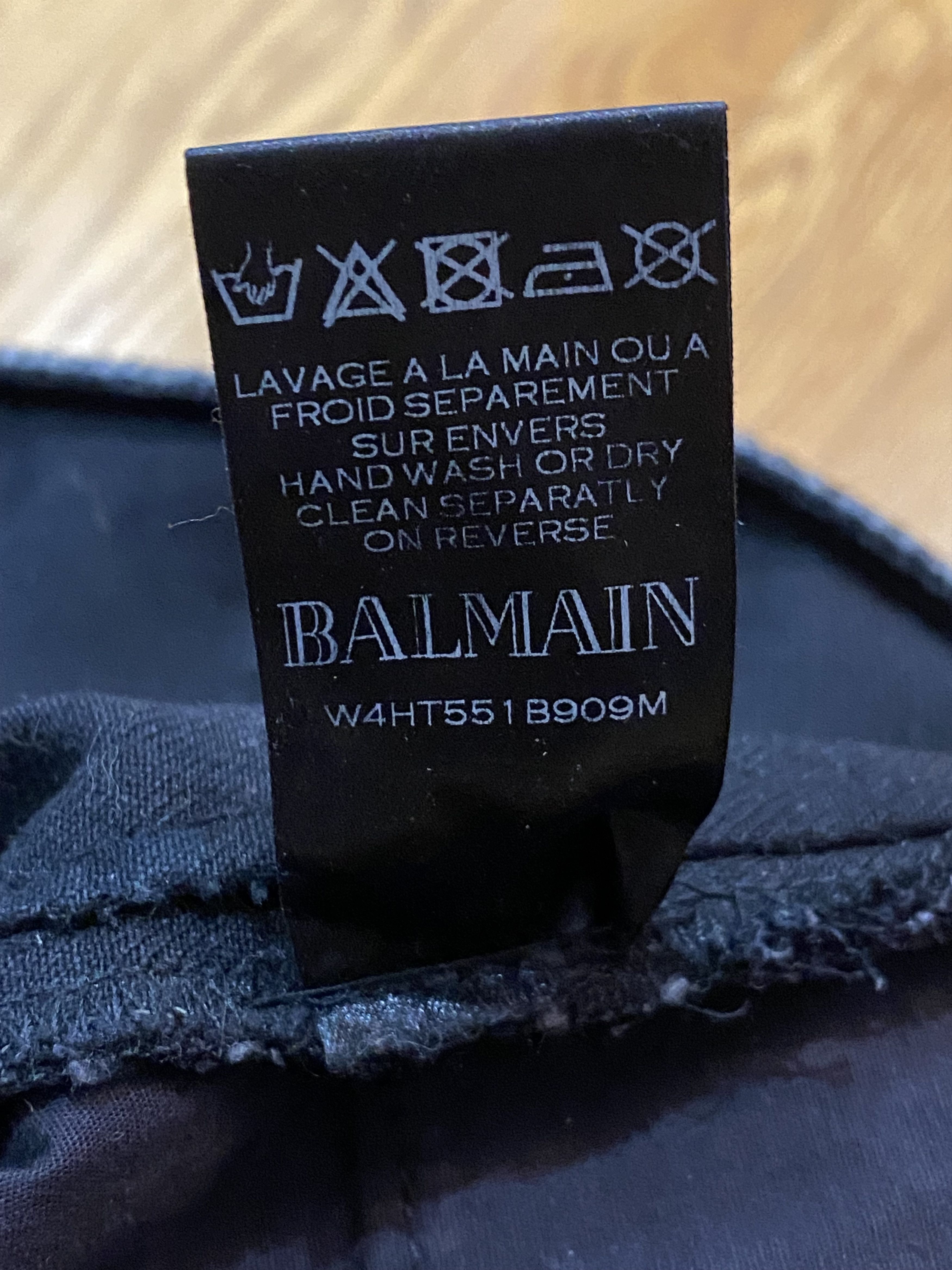 Balmain Balmain HEAVY WAXED Tiger Camo Padding/Ribbing Biker Jeans Size US 30 / EU 46 - 6 Thumbnail
