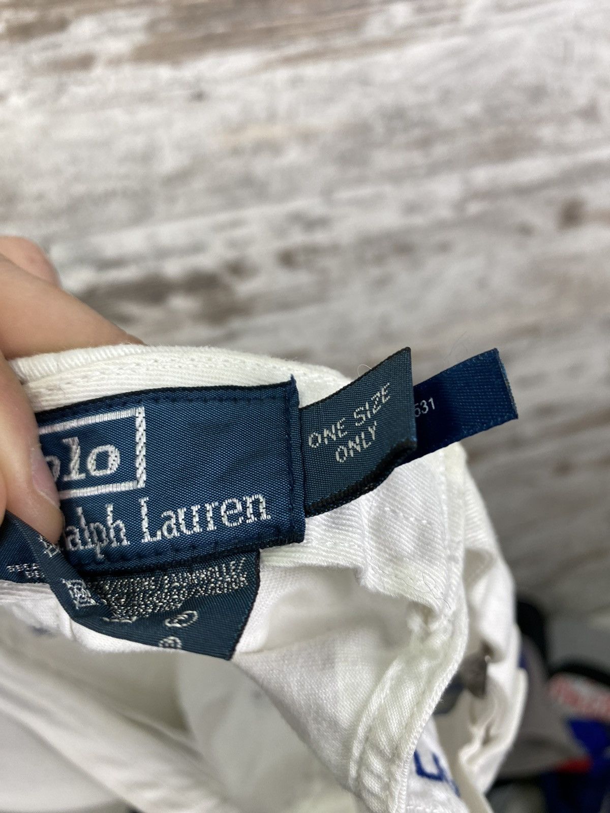 Polo Ralph Lauren × Vintage Mens Vintage Polo Ralph Lauren cap white logo luxury rugby Size ONE SIZE - 11 Thumbnail