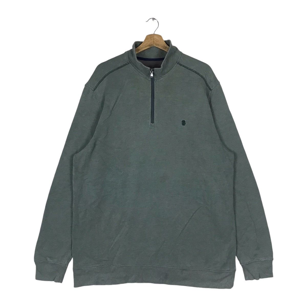 Izod Vintage Izod Quarter Zip Pullover Jumper Sweatshirt Size US L / EU 52-54 / 3 - 1 Thumbnail