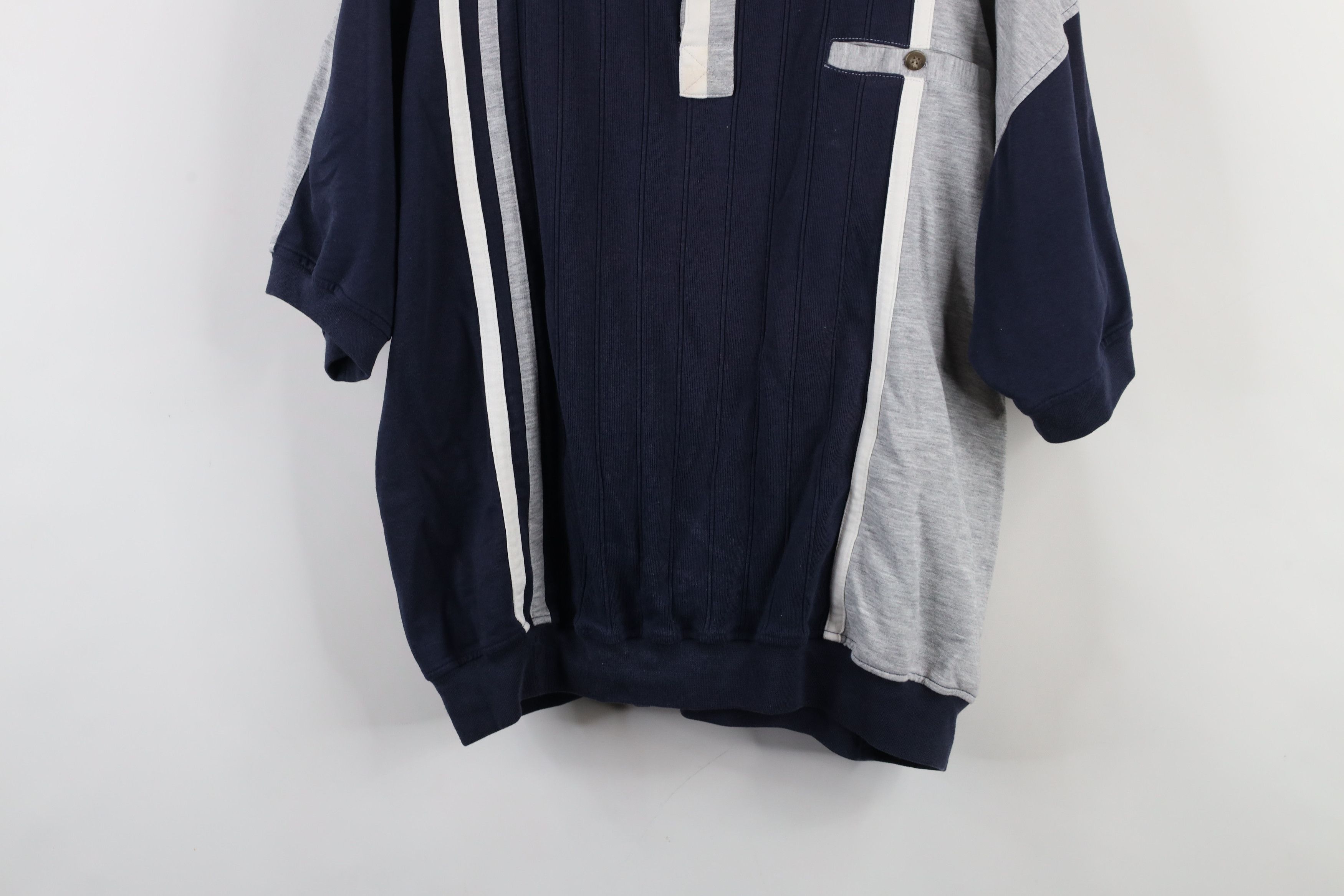 Vintage Vintage 90s Streetwear Block Striped Pullover Polo Shirt Size US XL / EU 56 / 4 - 3 Thumbnail