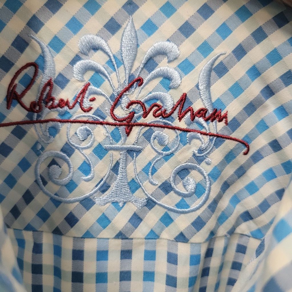 Robert Graham Robert Graham Men's Casual Button-Up Long-Sleeves Shirt XL Size US L / EU 52-54 / 3 - 6 Thumbnail