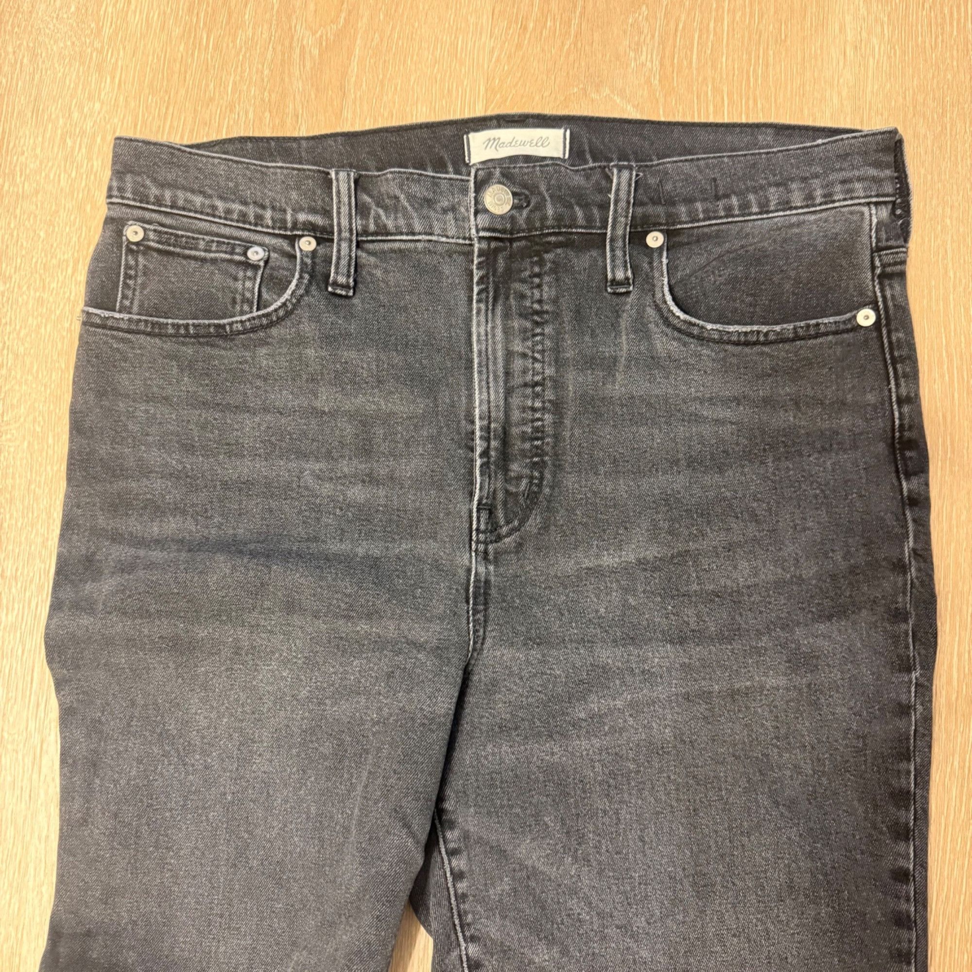 Madewell Madewell The Perfect Vintage Jean Black High Rise Cropped Ra Size 24" / US 00 / IT 34 - 2 Thumbnail