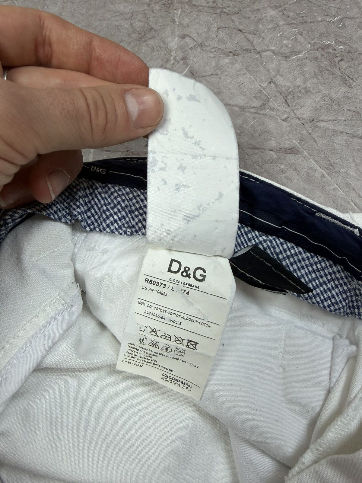 Dolce & Gabbana Dolce & Gabbana White Jeans Cinch Back Size US 34 / EU 50 - 16 Thumbnail