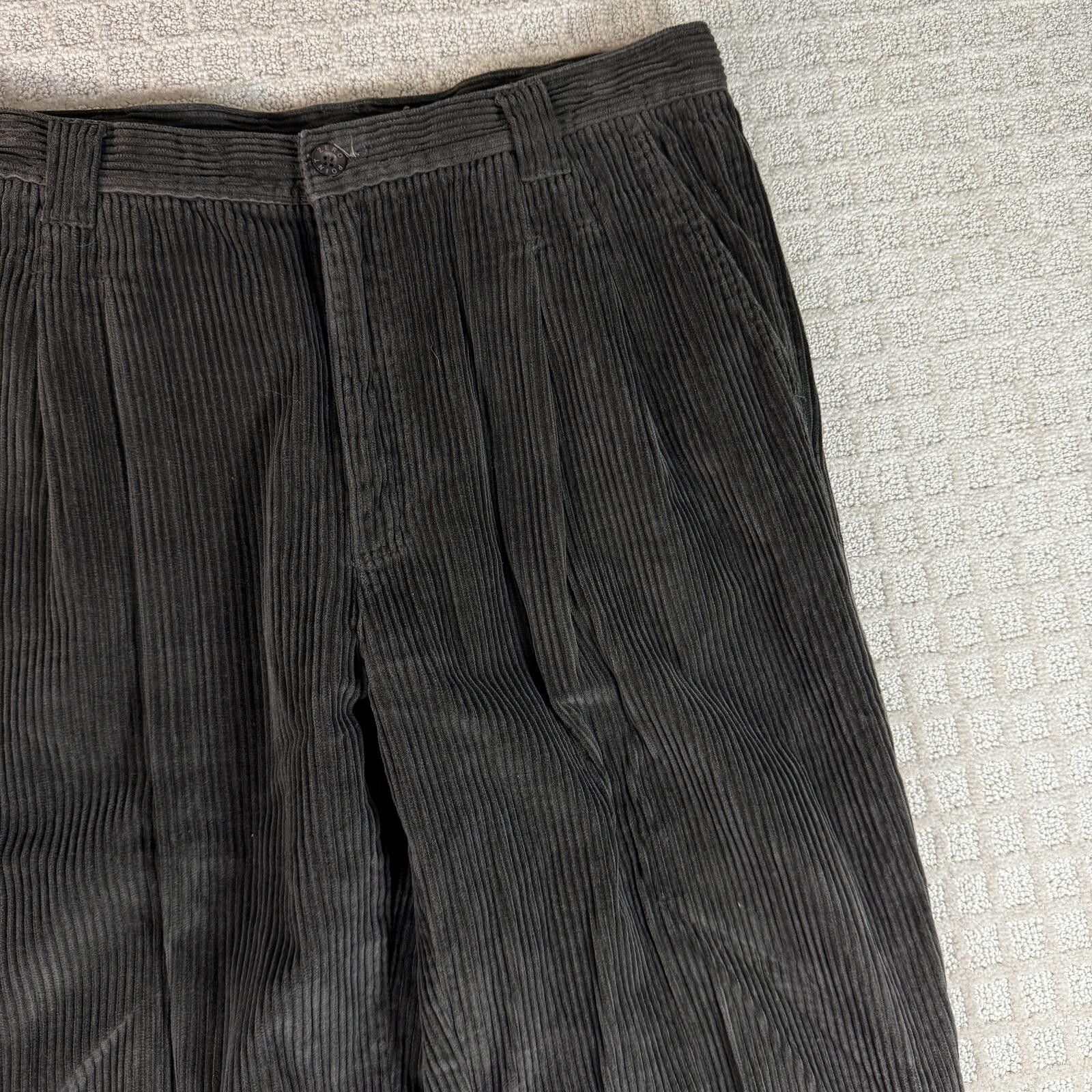 Point Zero Y2K Point Zero Corduroy Wide Leg Pants 36x33 Size US 36 / EU 52 - 2 Thumbnail