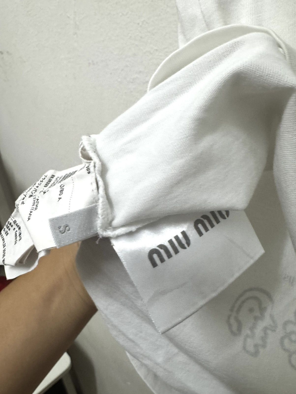 Miu Miu Miu Miu Logo Art Miow Miow Luxury T shirt Size US S / EU 44-46 / 1 - 5 Thumbnail