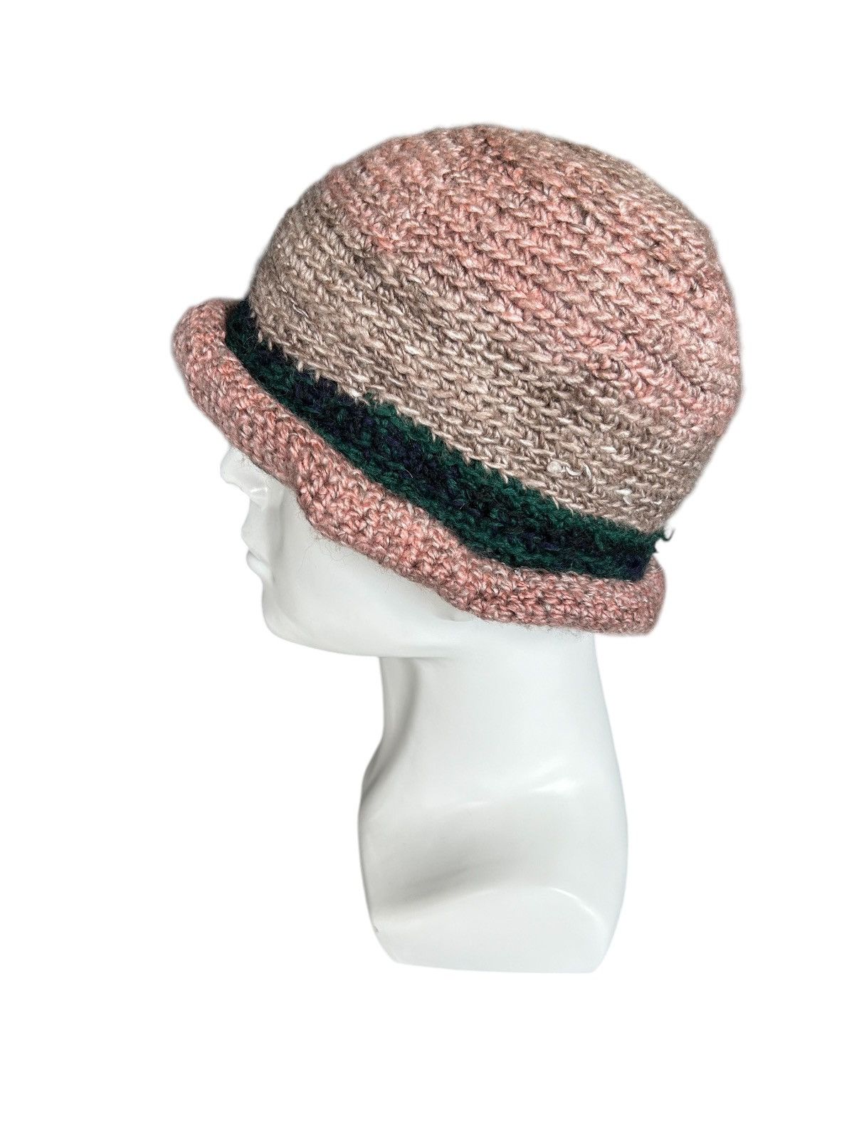 Japanese Brand × Kapital × Vintage Crochet Knitted Handmade Hats Rare ☠️☠️ Size ONE SIZE - 2 Thumbnail
