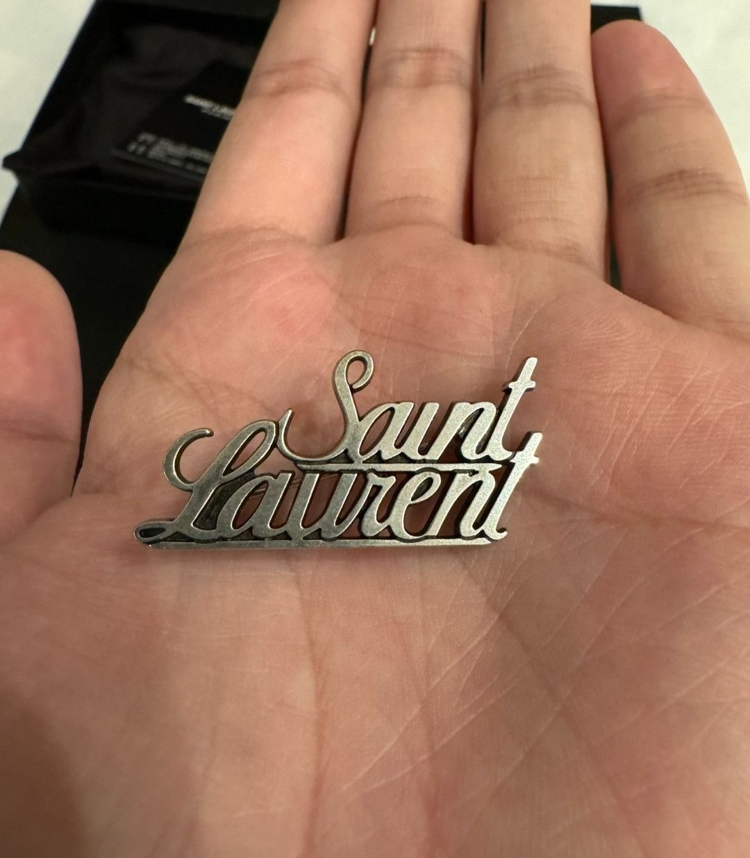 Saint Laurent Paris Saint laurent Logo Brooch Size ONE SIZE - 2 Thumbnail