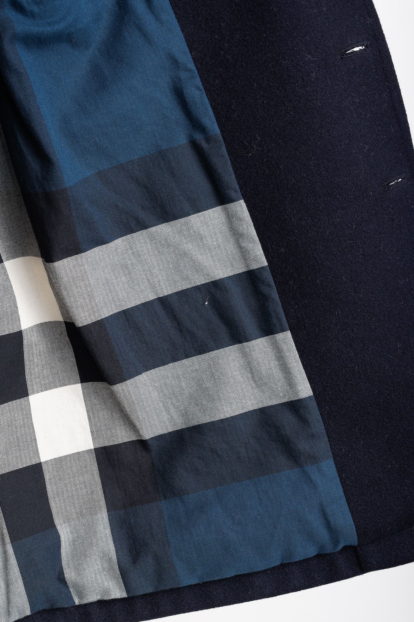 Burberry Burberry Brit Navy Wool-Blend Double-Breasted Peacoat Size US L / EU 52-54 / 3 - 10 Thumbnail
