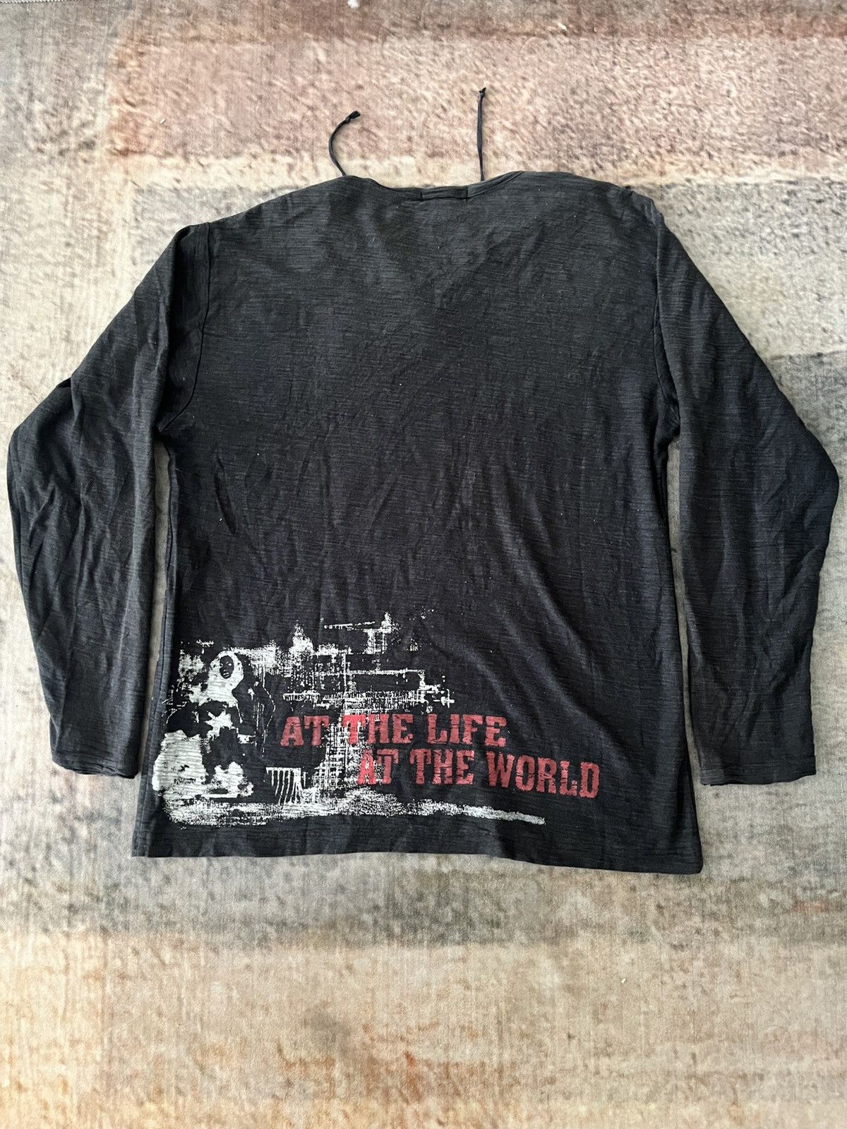Hysteric Glamour × Japanese Brand × Vintage AT the Life AT The World Tee Size US L / EU 52-54 / 3 - 12 Thumbnail