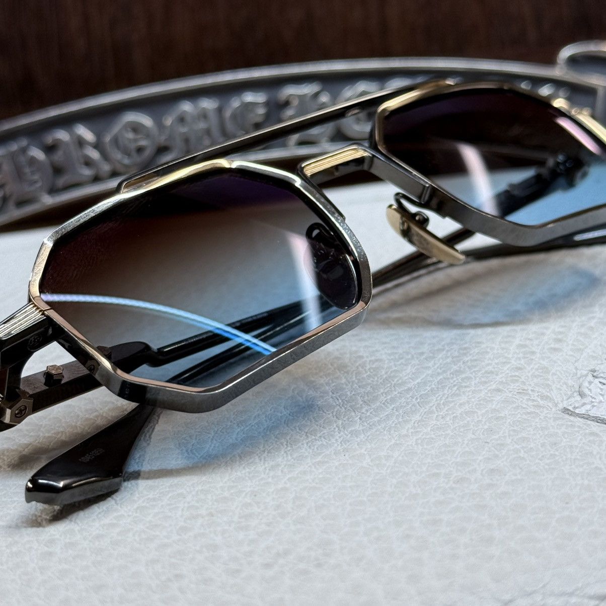 Chrome Hearts Chrome Hearts RUMP ‘Murky Waters’ 1/1 Sunglasses Size ONE SIZE - 11 Thumbnail