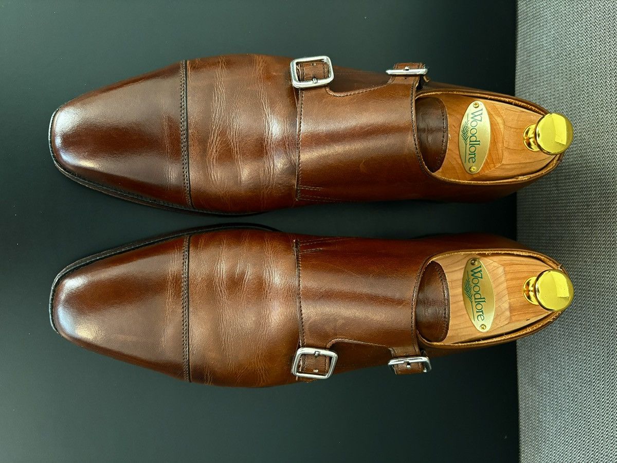 Crockett & Jones Crockett & Jones Lowndes Double Monk Dark Brown Calf 7UK Size US 7 / EU 40 - 1 Thumbnail