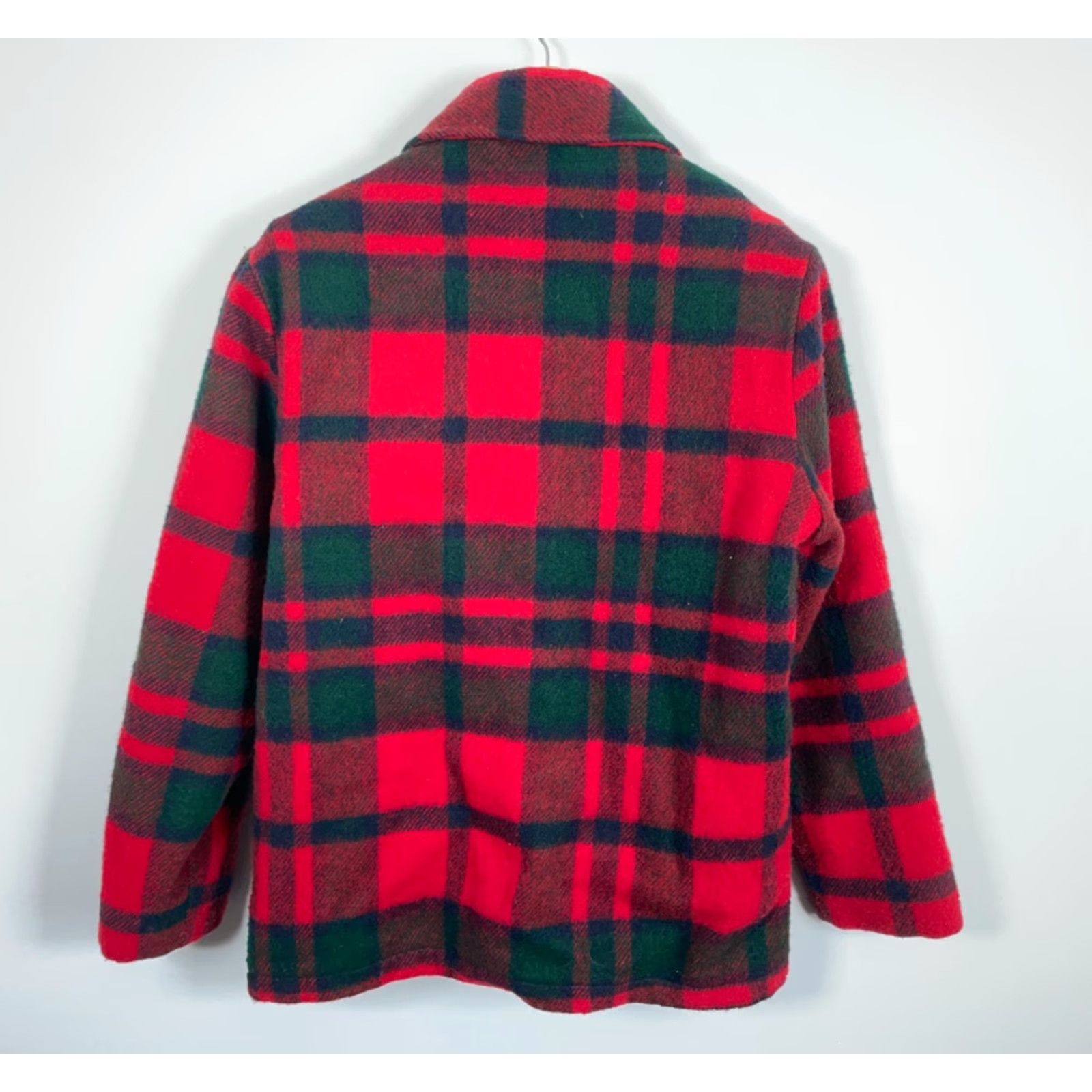 Vintage VINTAGE Congress Sportswear Maine Guide Wool Jacket Mens Medium Red Green Plaid Deep Pile Lining Size US M / EU 48-50 / 2 - 3 Thumbnail